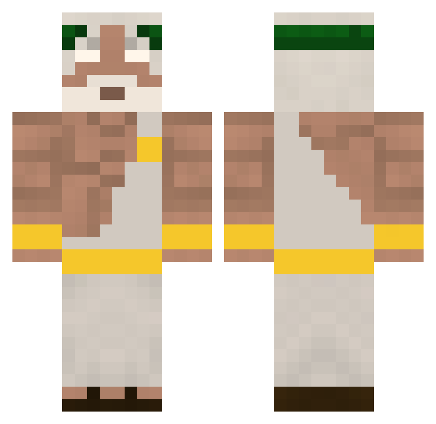 god__123 Minecraft skin, front and back view