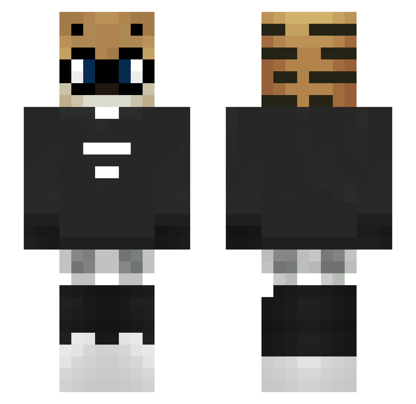 Fyynn_ Minecraft skin, front and back view