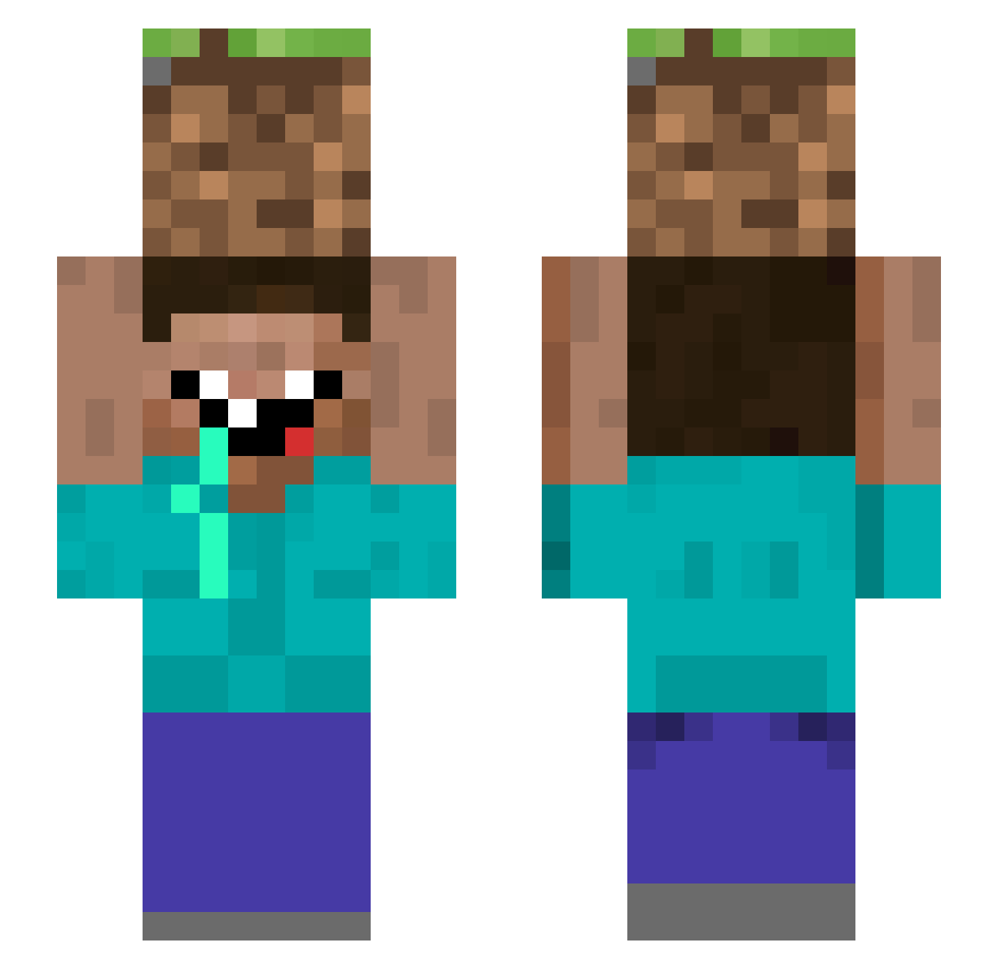 bob_chigarillo Minecraft skin, front and back view