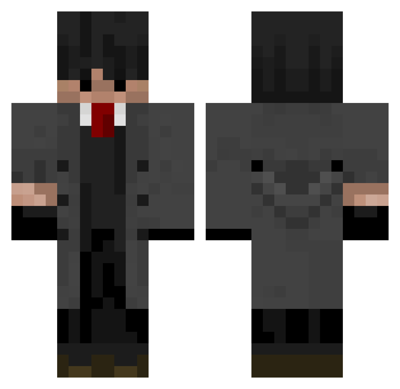 TheronTonCcion Minecraft skin, front and back view