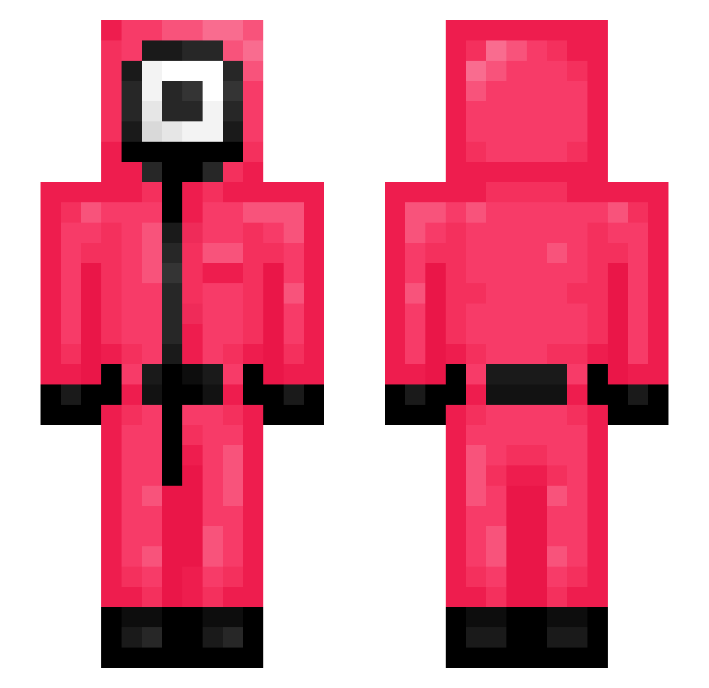 CoolishCodfish Minecraft skin, front and back view