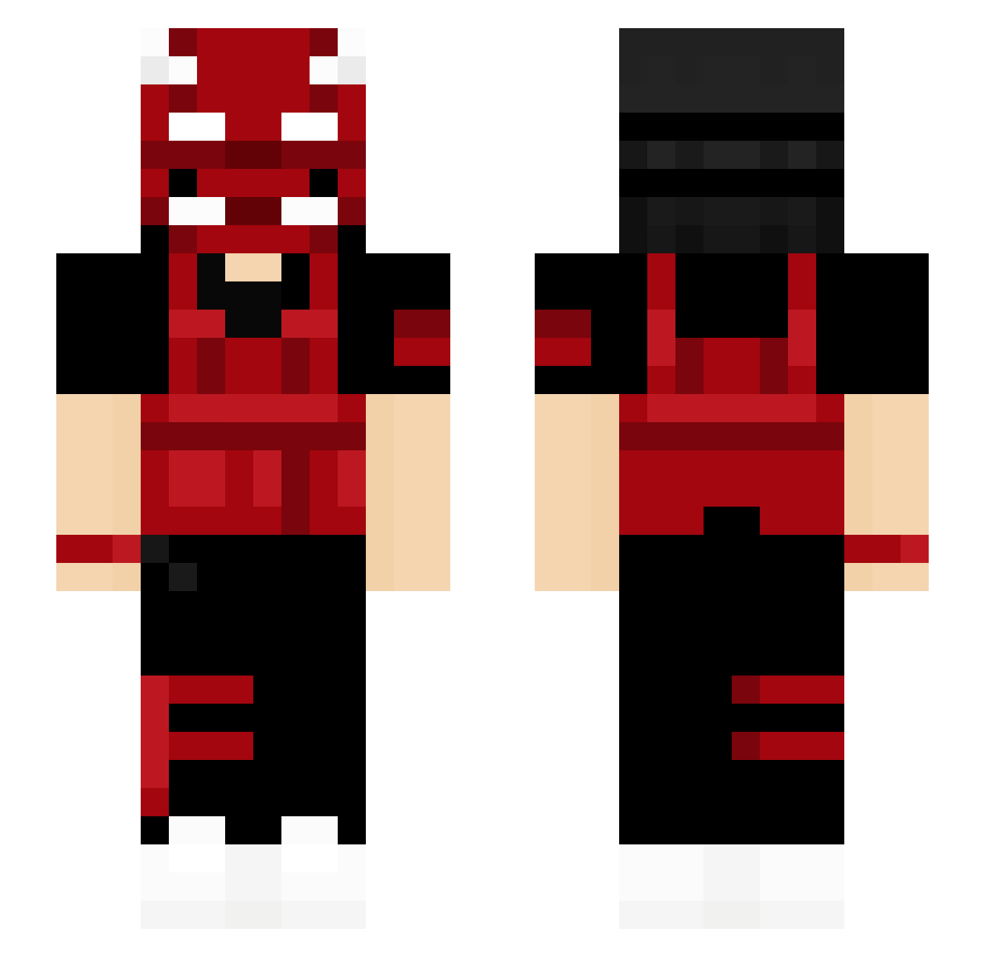 YouSteve Minecraft skin, front and back view