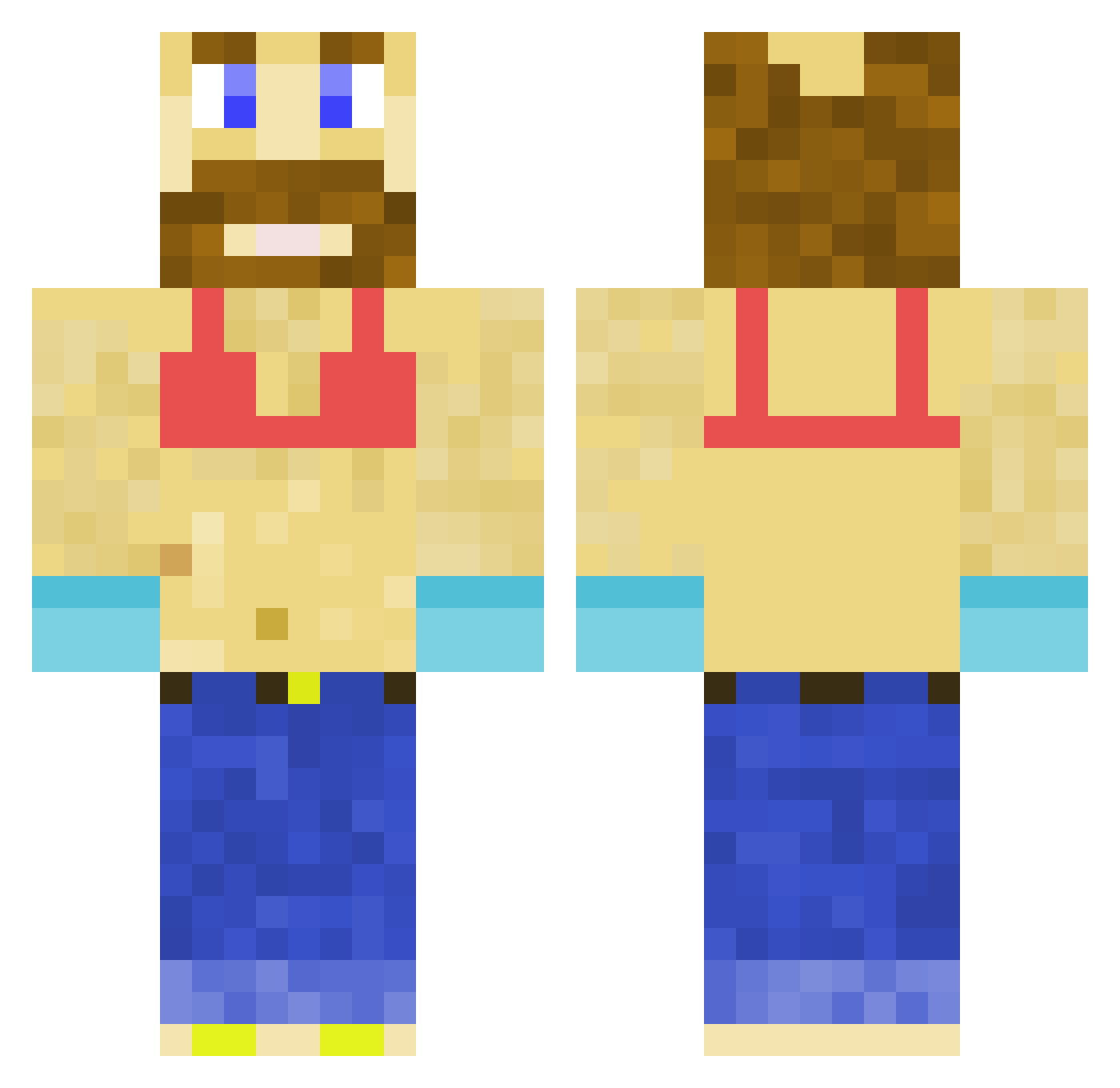 lucasmrman Minecraft skin, front and back view