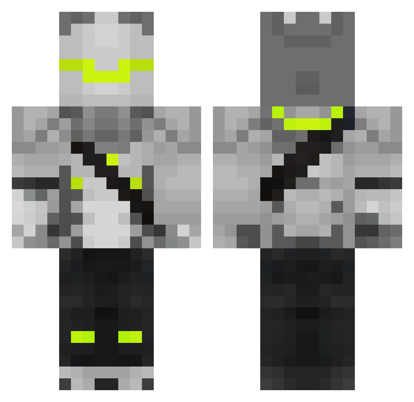 4idqn Minecraft skin, front and back view