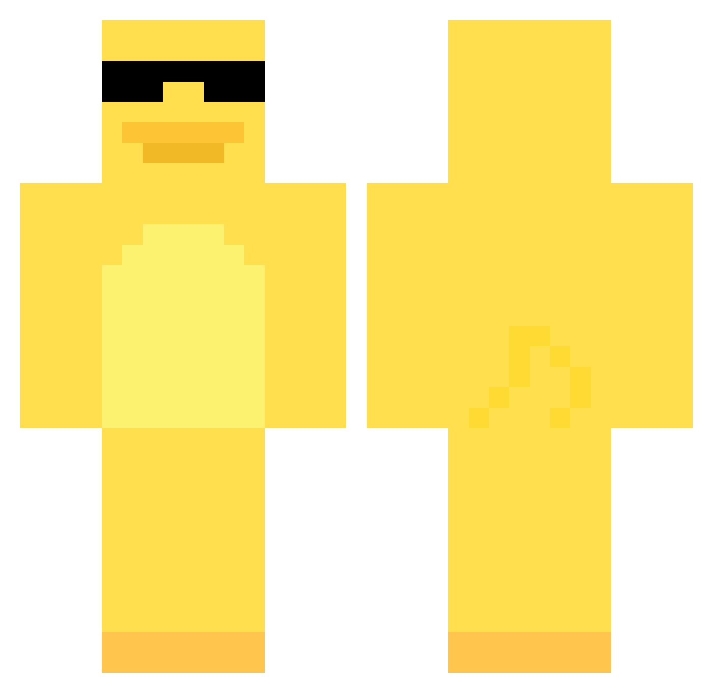 Titix2K7 Minecraft skin, front and back view