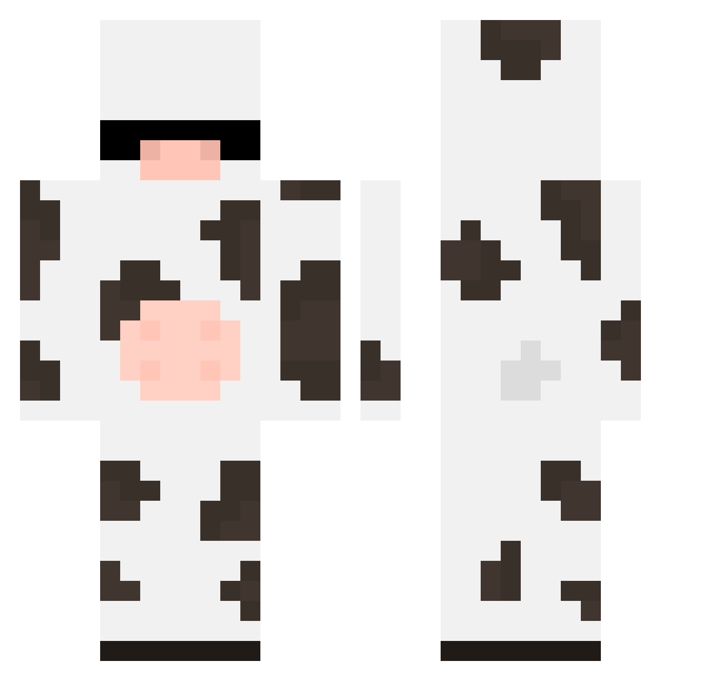 sleepydawgy Minecraft skin, front and back view
