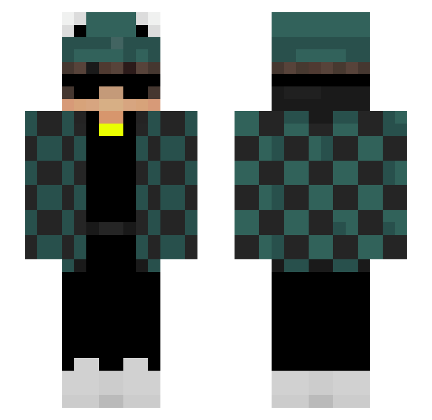 yona5533 Minecraft skin, front and back view
