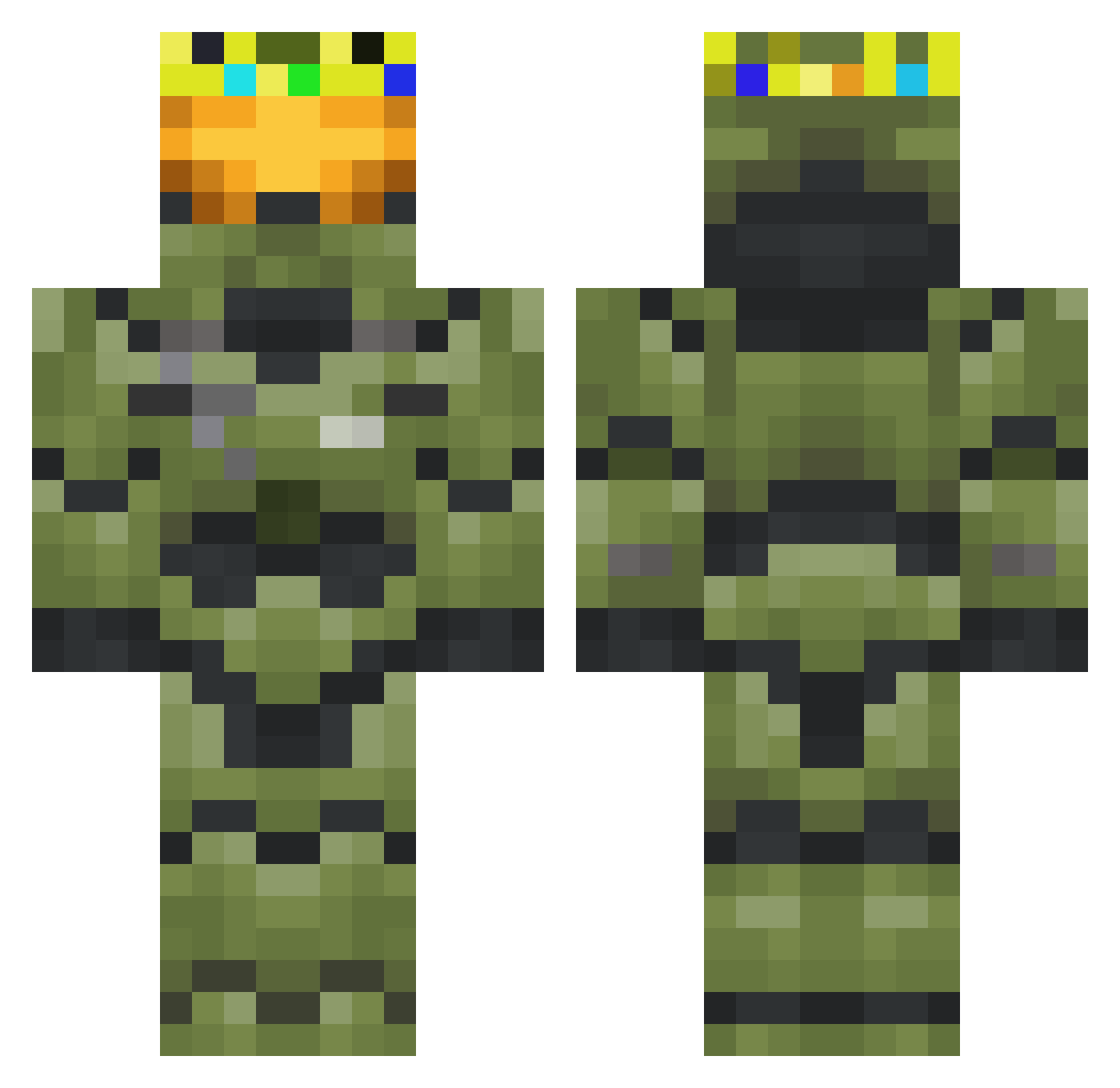 zzxgp_BIwnEwNL Minecraft skin, front and back view