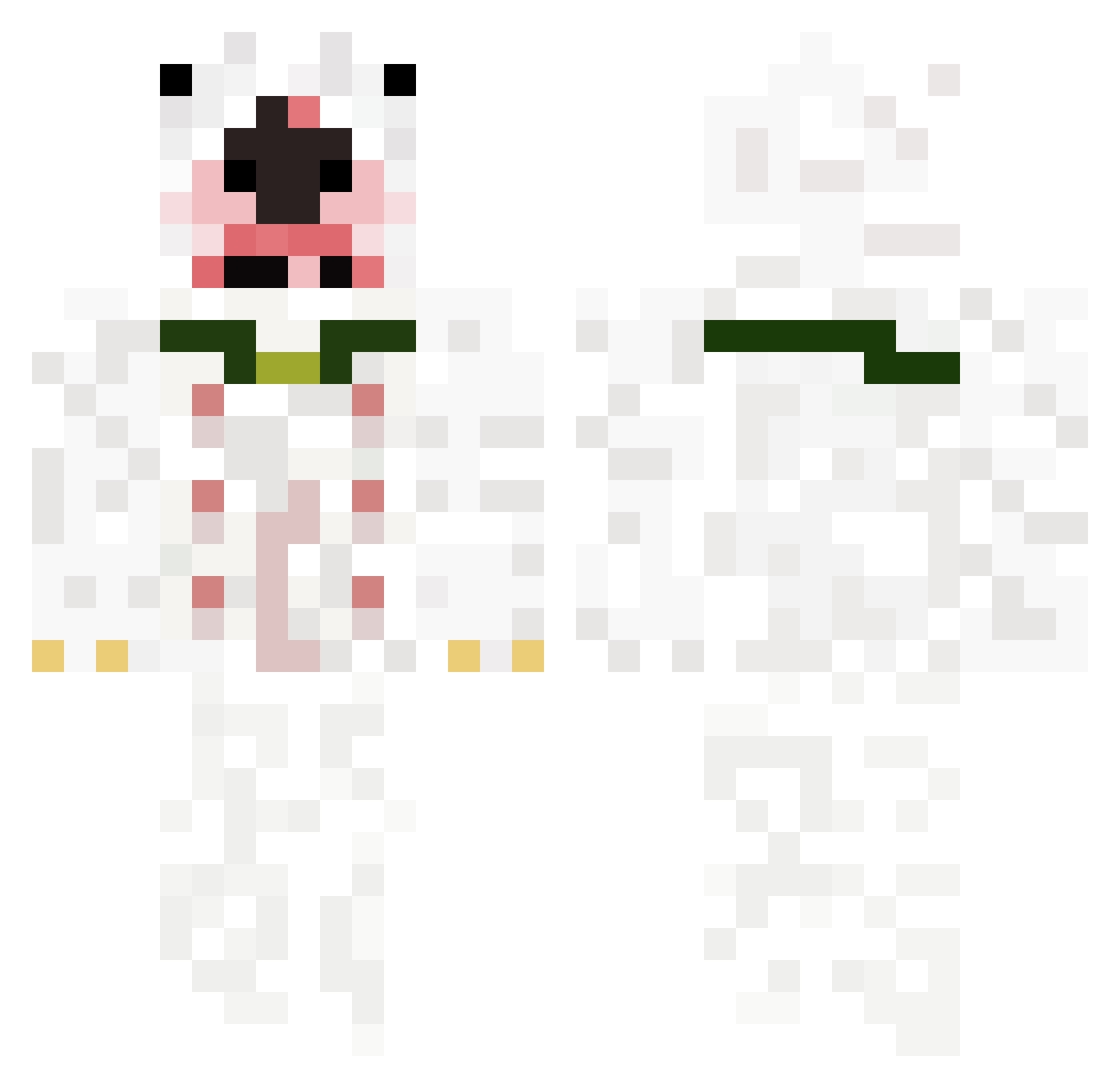 WalterJClements Minecraft skin, front and back view