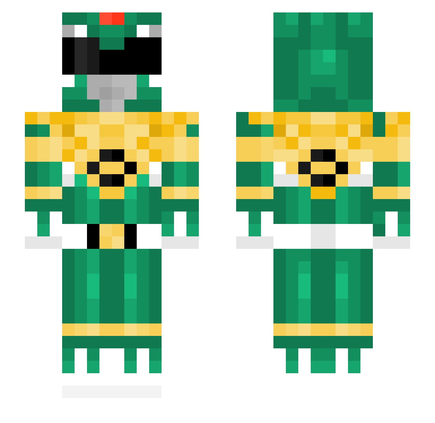 Szymuskoks Minecraft skin, front and back view