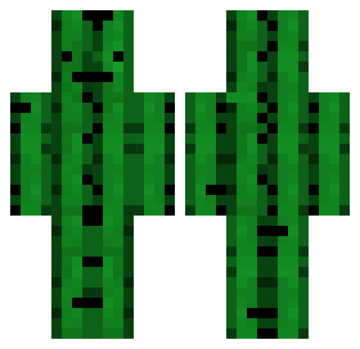 ratskeller Minecraft skin, front and back view
