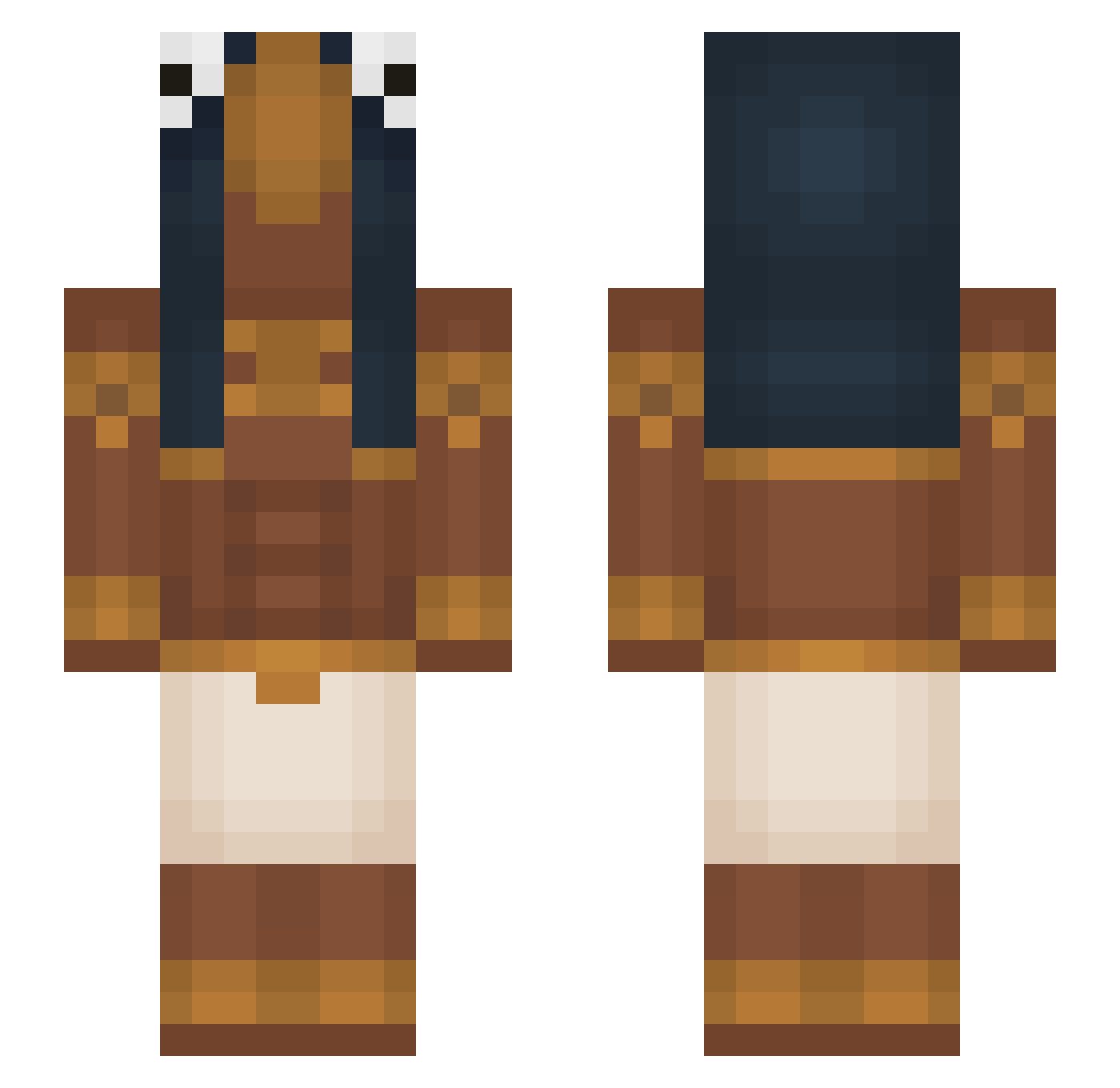 ItsMatt_14 Minecraft skin, front and back view