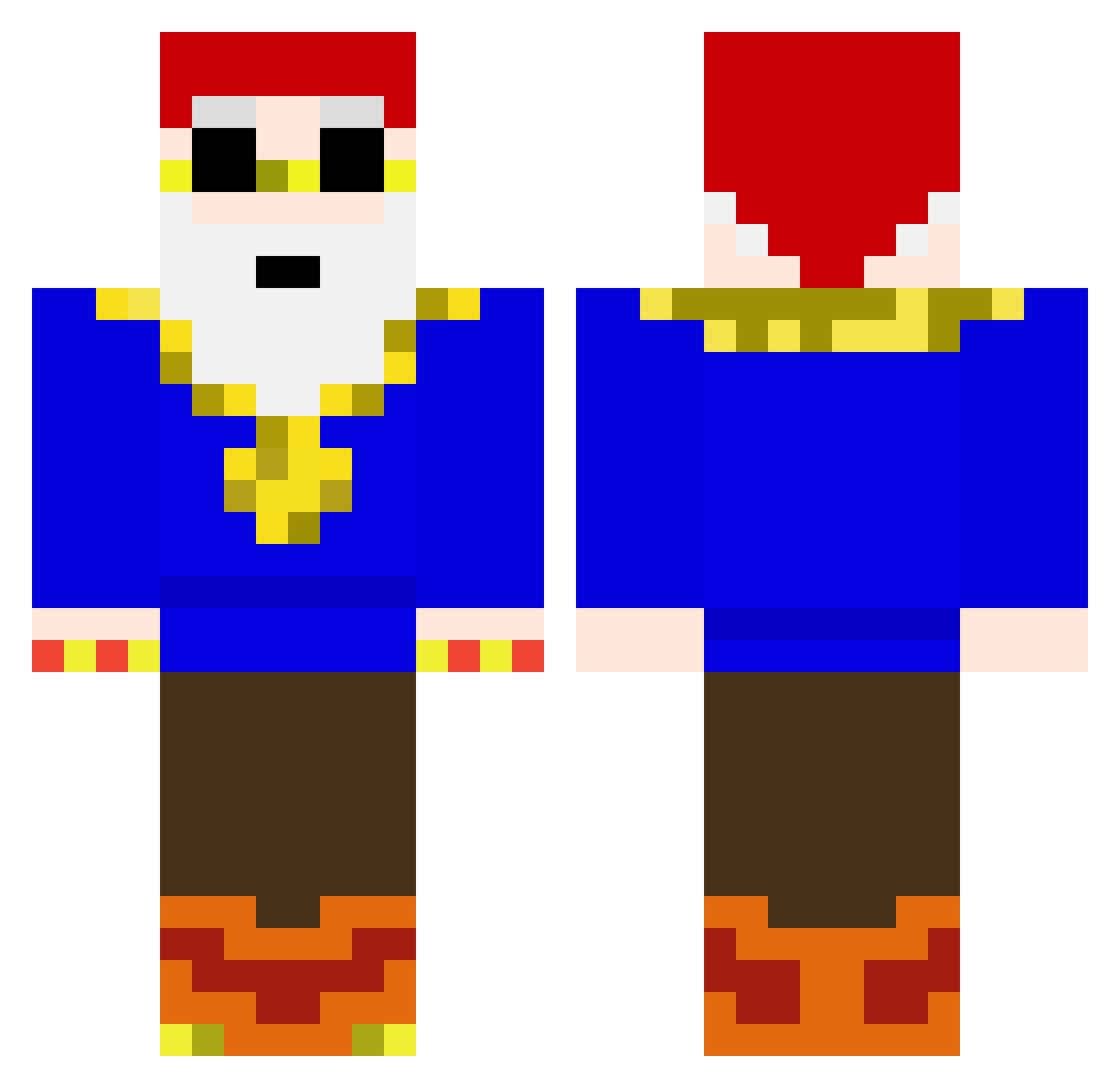 lill_gnome Minecraft skin, front and back view