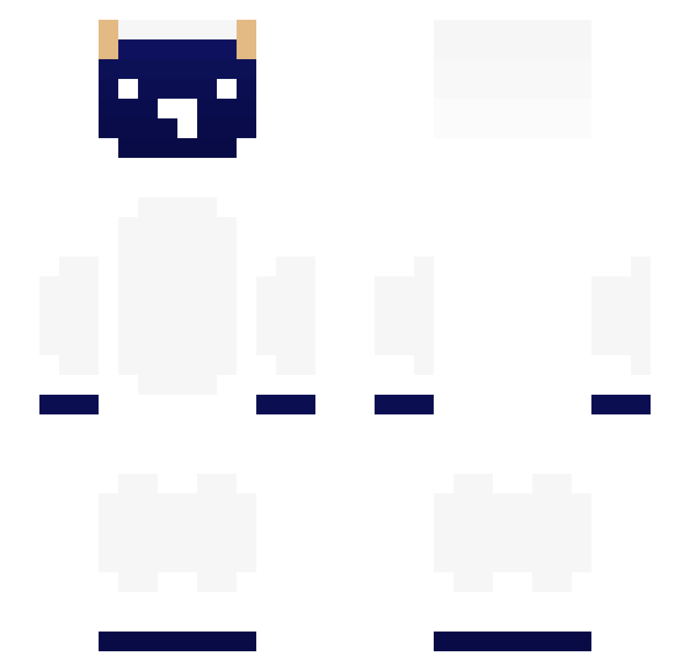 AHW0712 Minecraft skin, front and back view