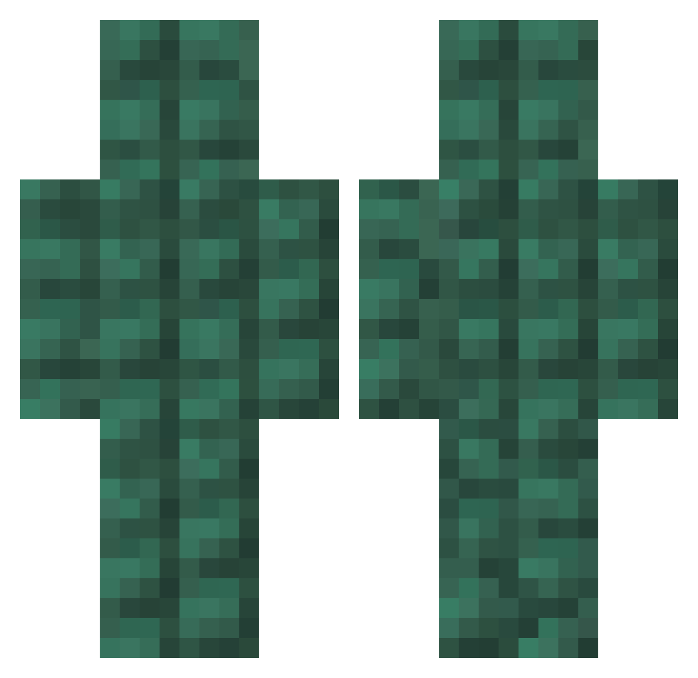 Larp247 Minecraft skin, front and back view