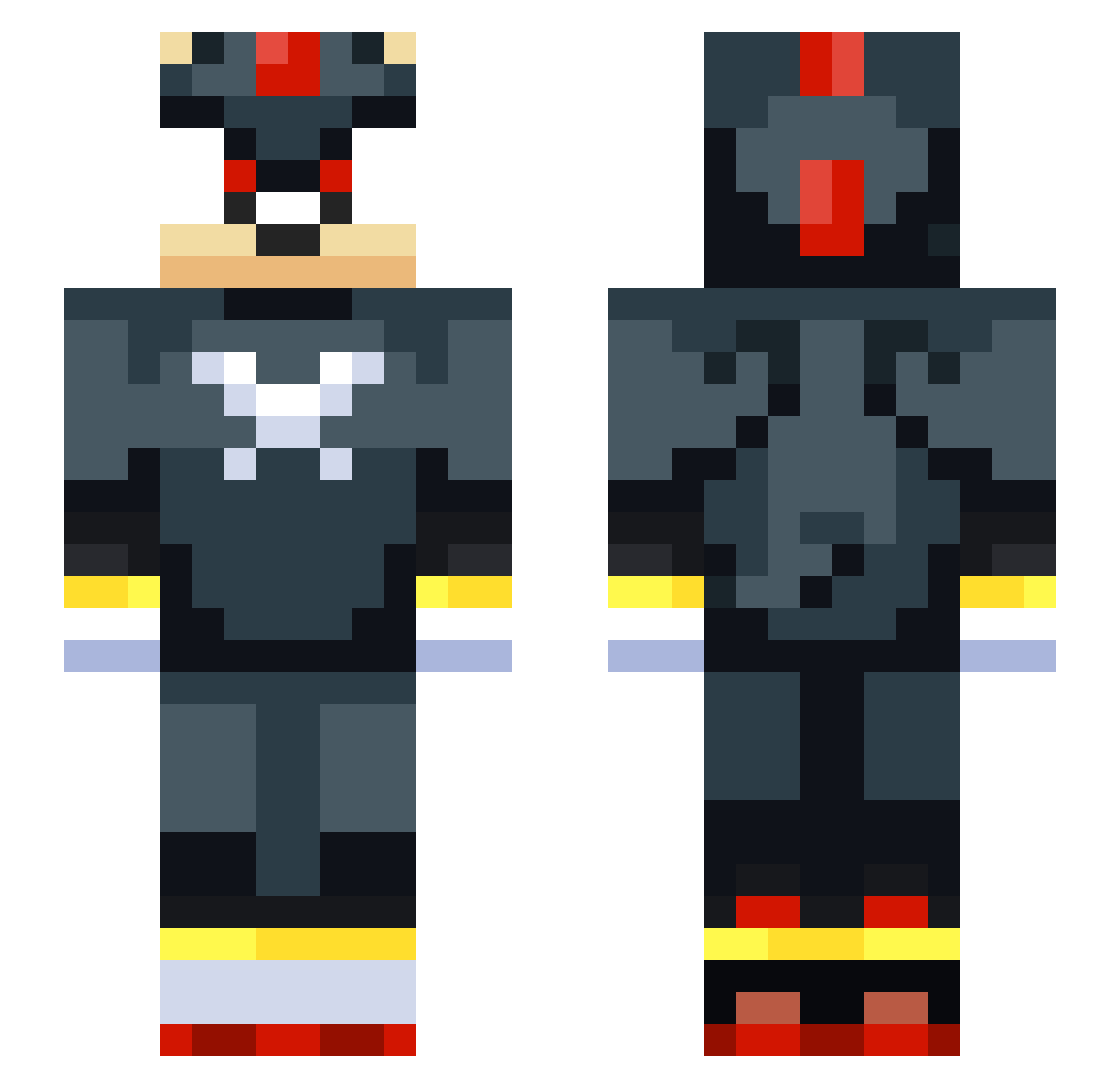 rosmarinus Minecraft skin, front and back view