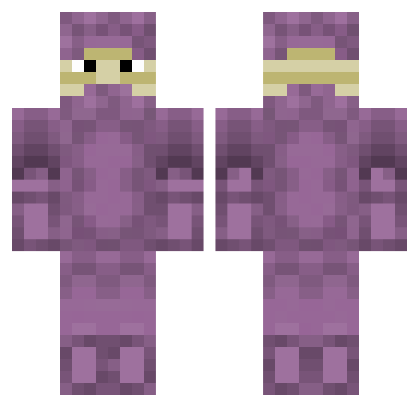SilasCrutherton Minecraft skin, front and back view