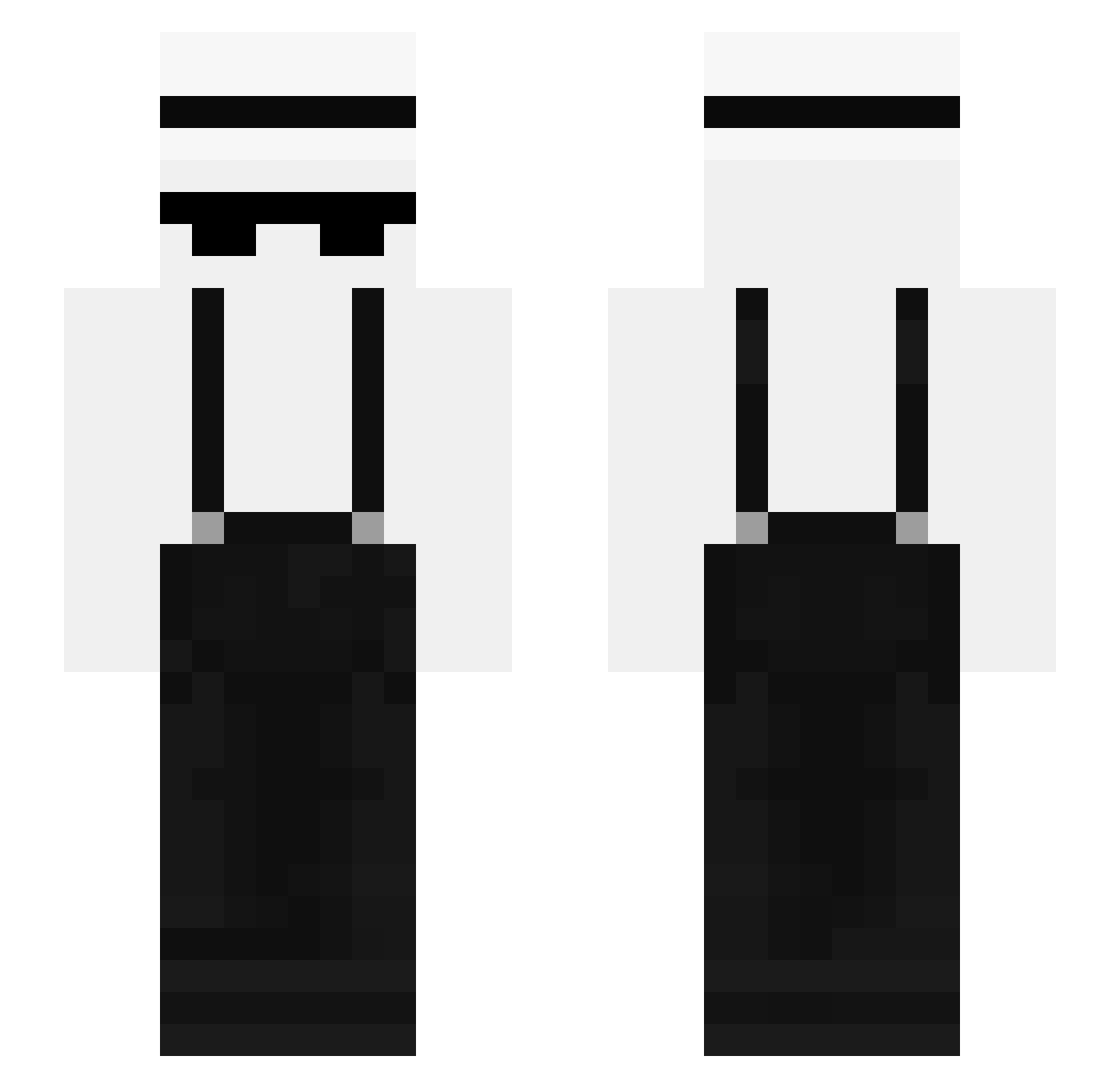 yesits20cmlong Minecraft skin, front and back view