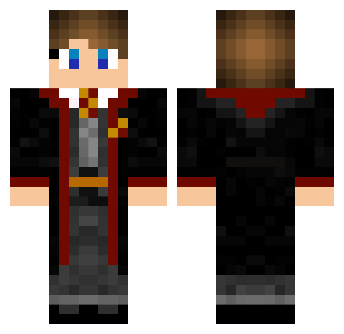 Sandrosi Minecraft skin, front and back view
