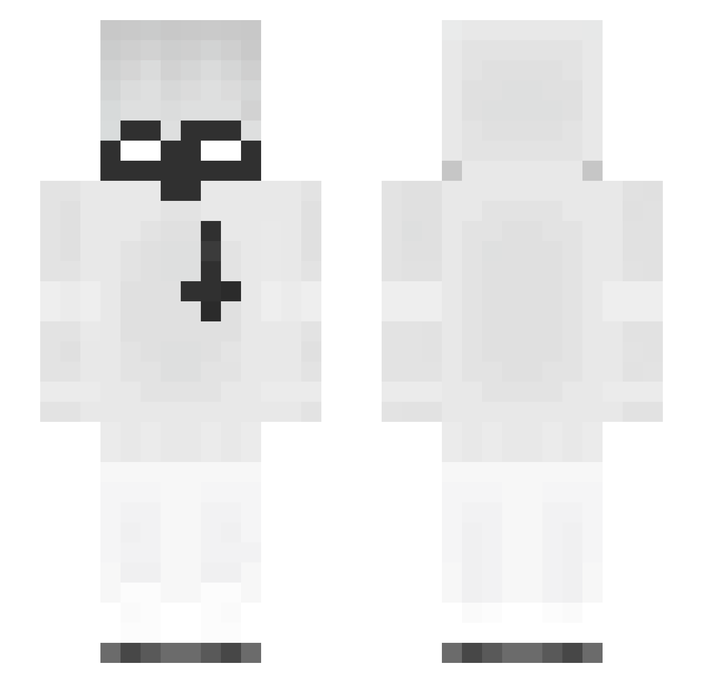 LycrisInvited Minecraft skin, front and back view