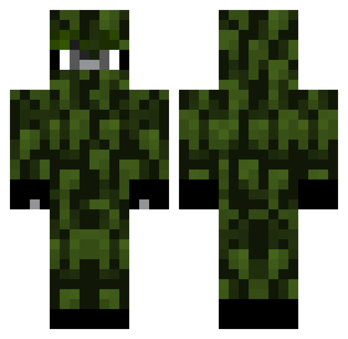 menojordan101 Minecraft skin, front and back view