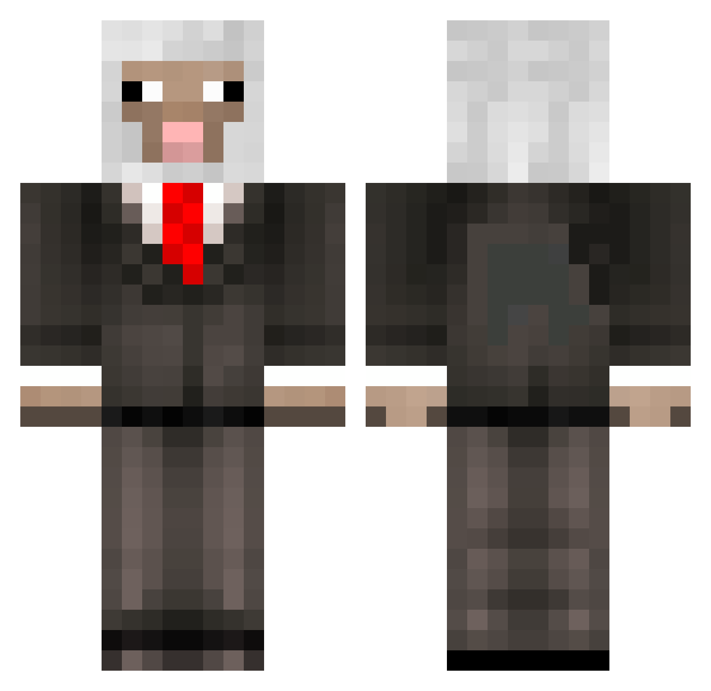 K1ngJuJu Minecraft skin, front and back view