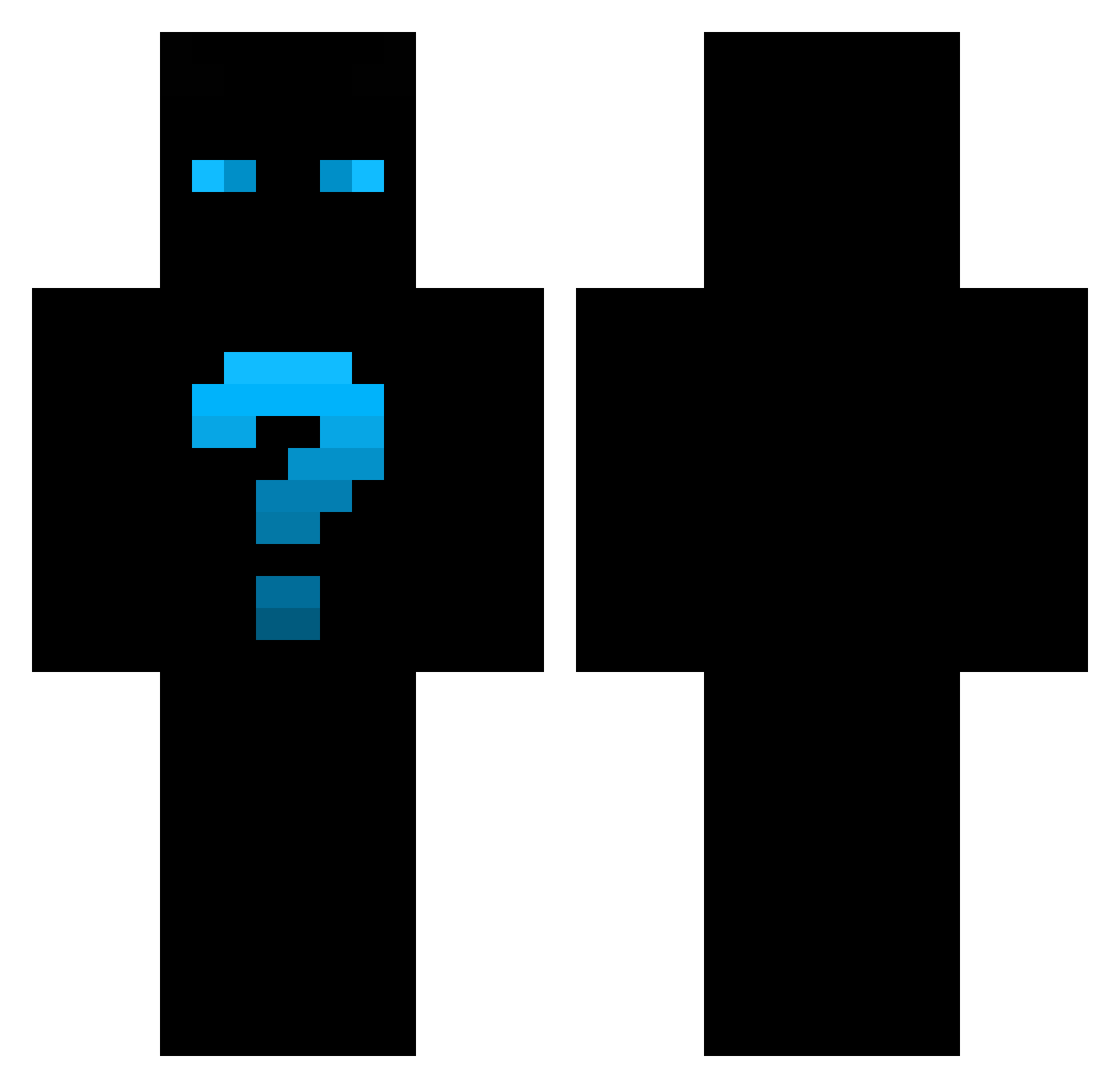 Vkliw Minecraft skin, front and back view