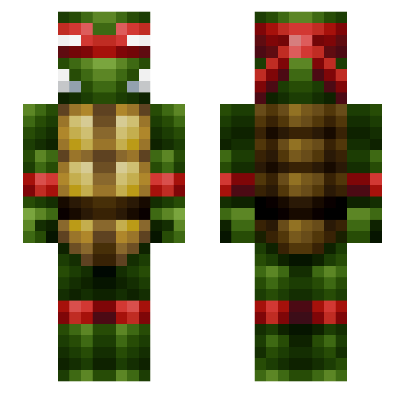 jayr66 Minecraft skin, front and back view