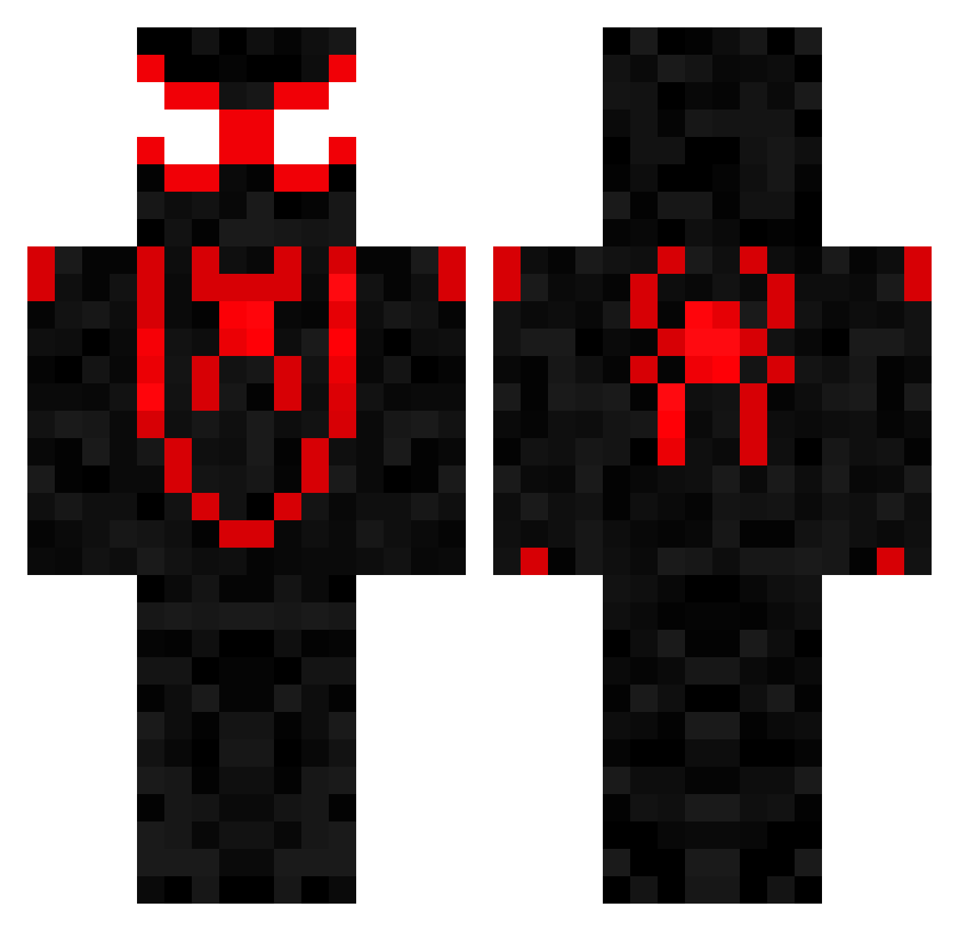 NEANDARTIOLAS Minecraft skin, front and back view