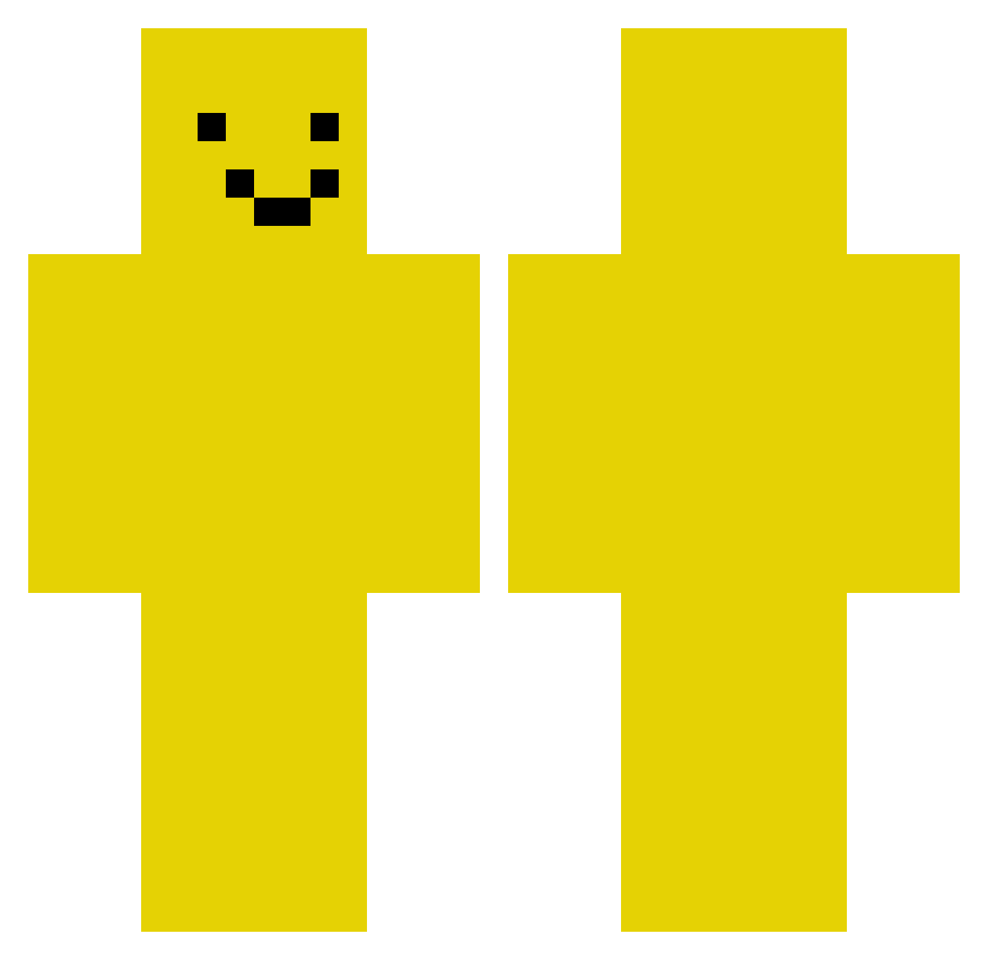 maruQoQ Minecraft skin, front and back view