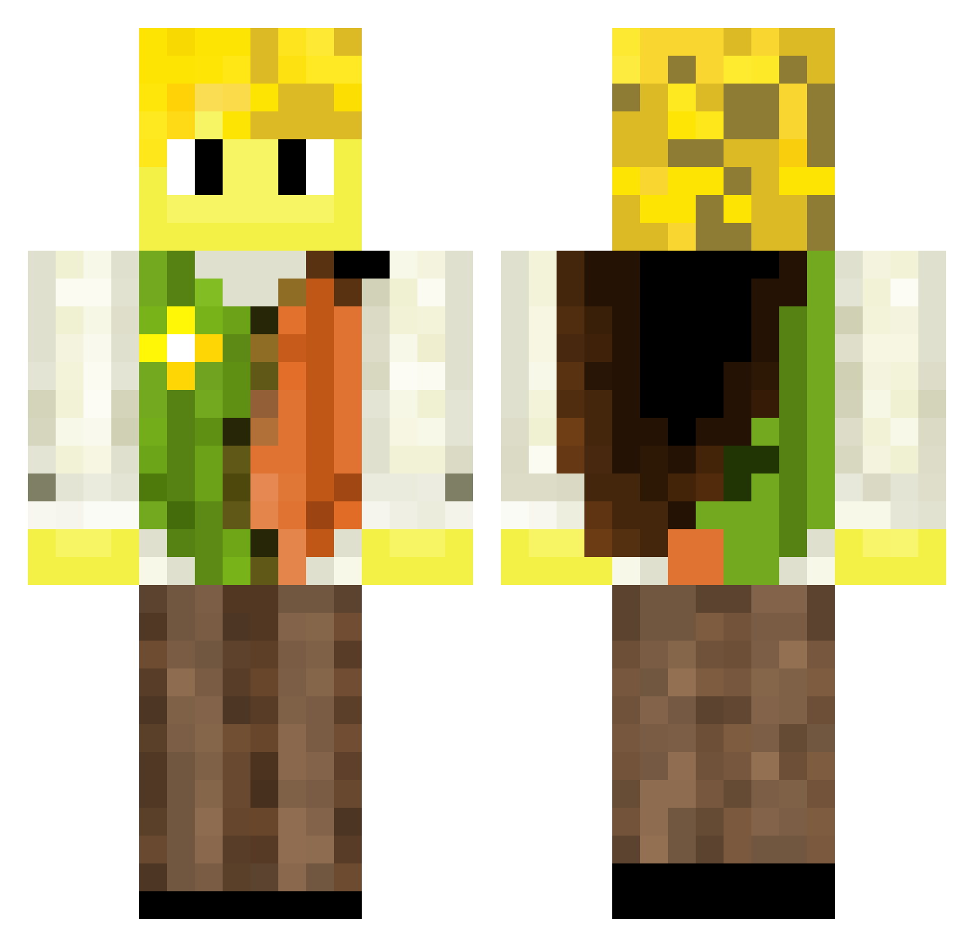 Dr_BenBen18 Minecraft skin, front and back view