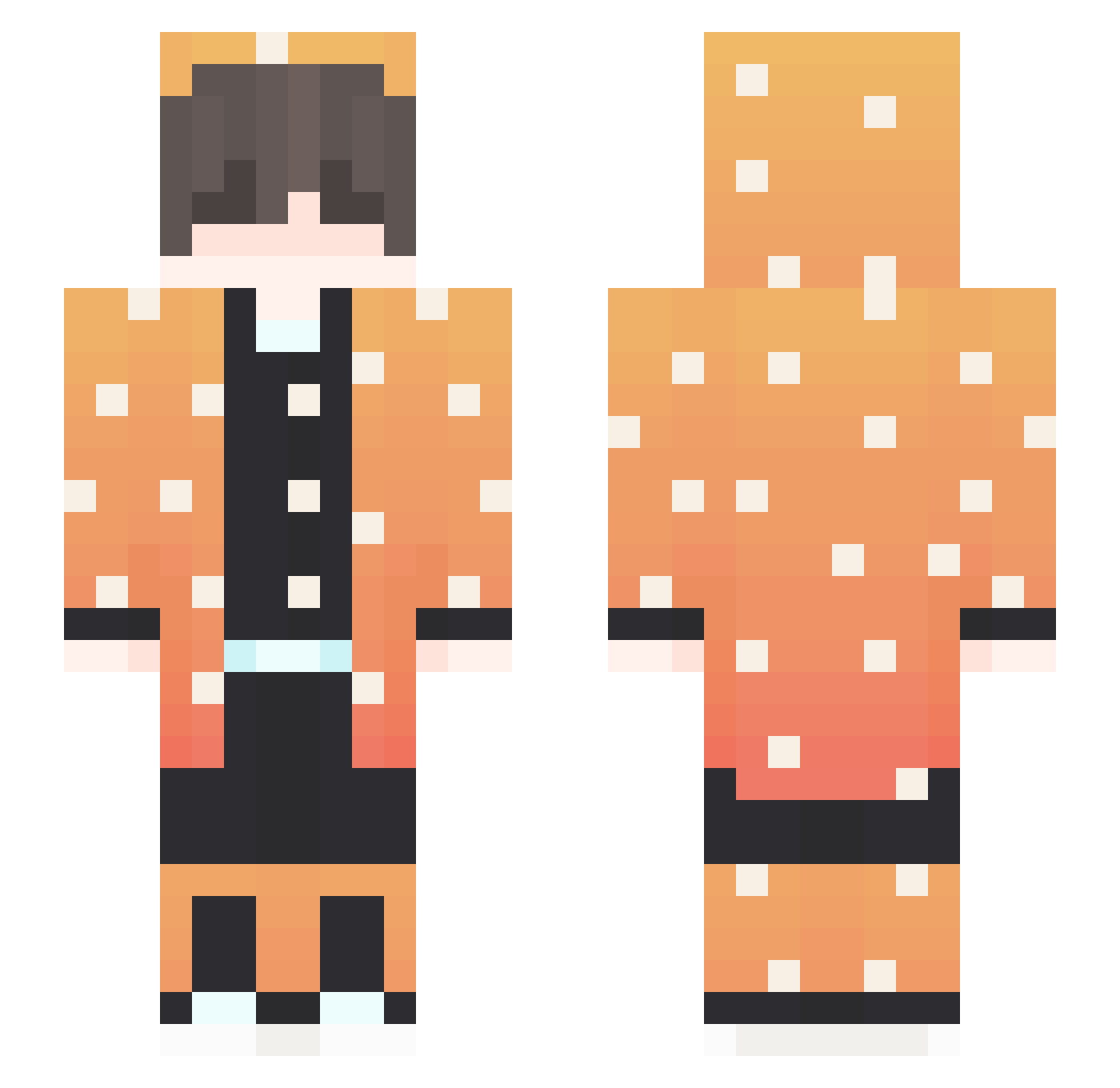 LemonayaBomba Minecraft skin, front and back view
