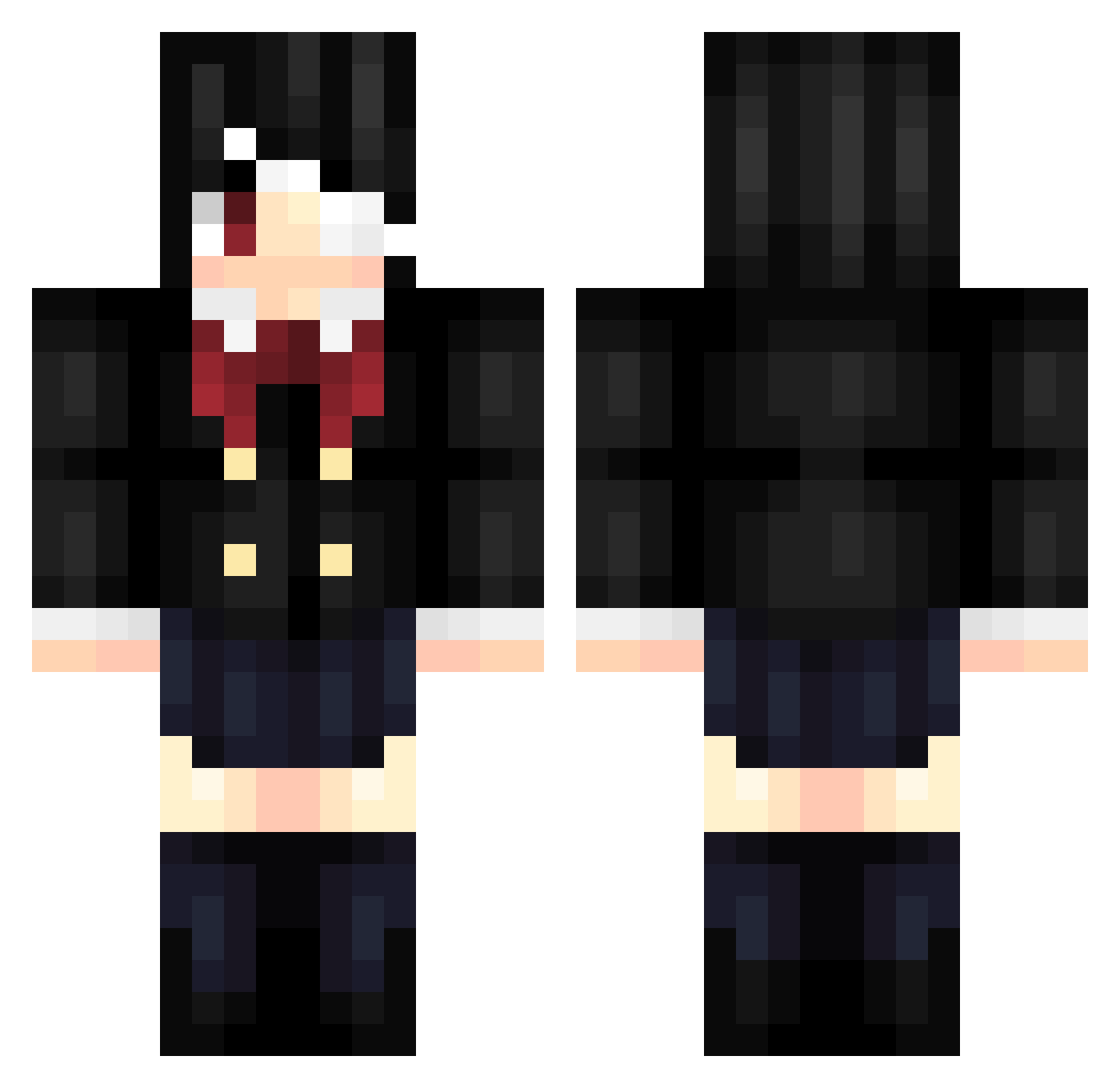Suppliers Minecraft skin, front and back view