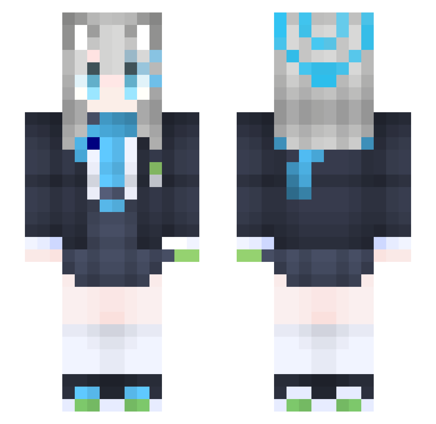 usygs Minecraft skin, front and back view