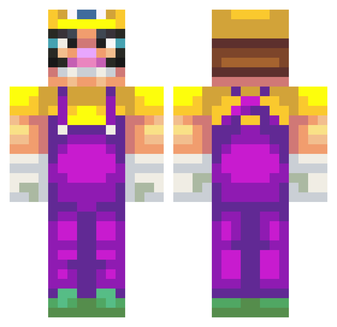 gizmo_abe14 Minecraft skin, front and back view