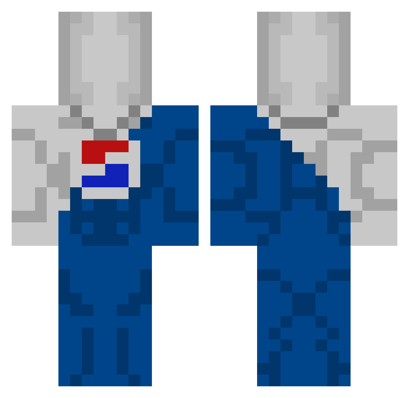 chapy018 Minecraft skin, front and back view