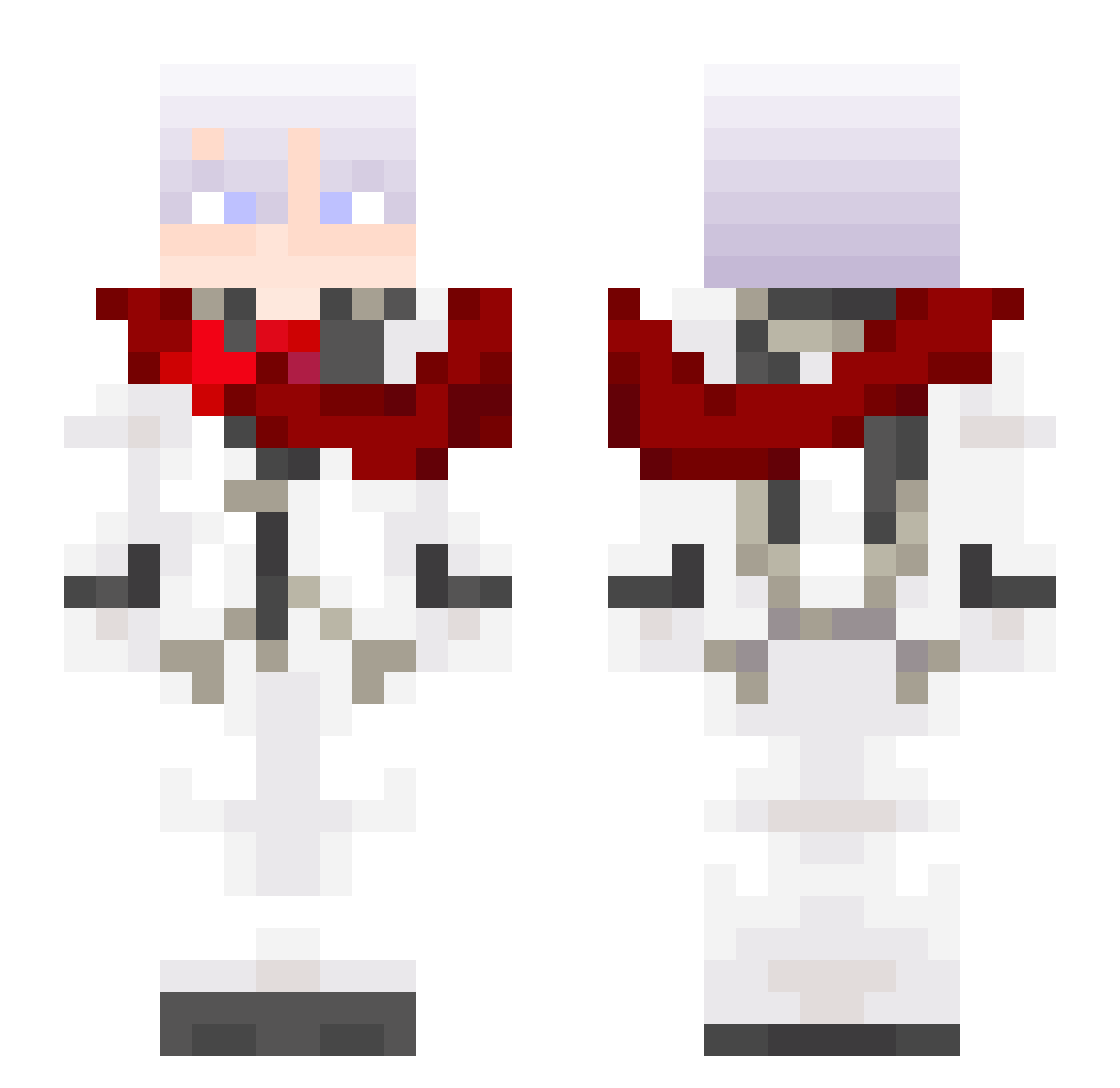 Sa1ler1337 Minecraft skin, front and back view