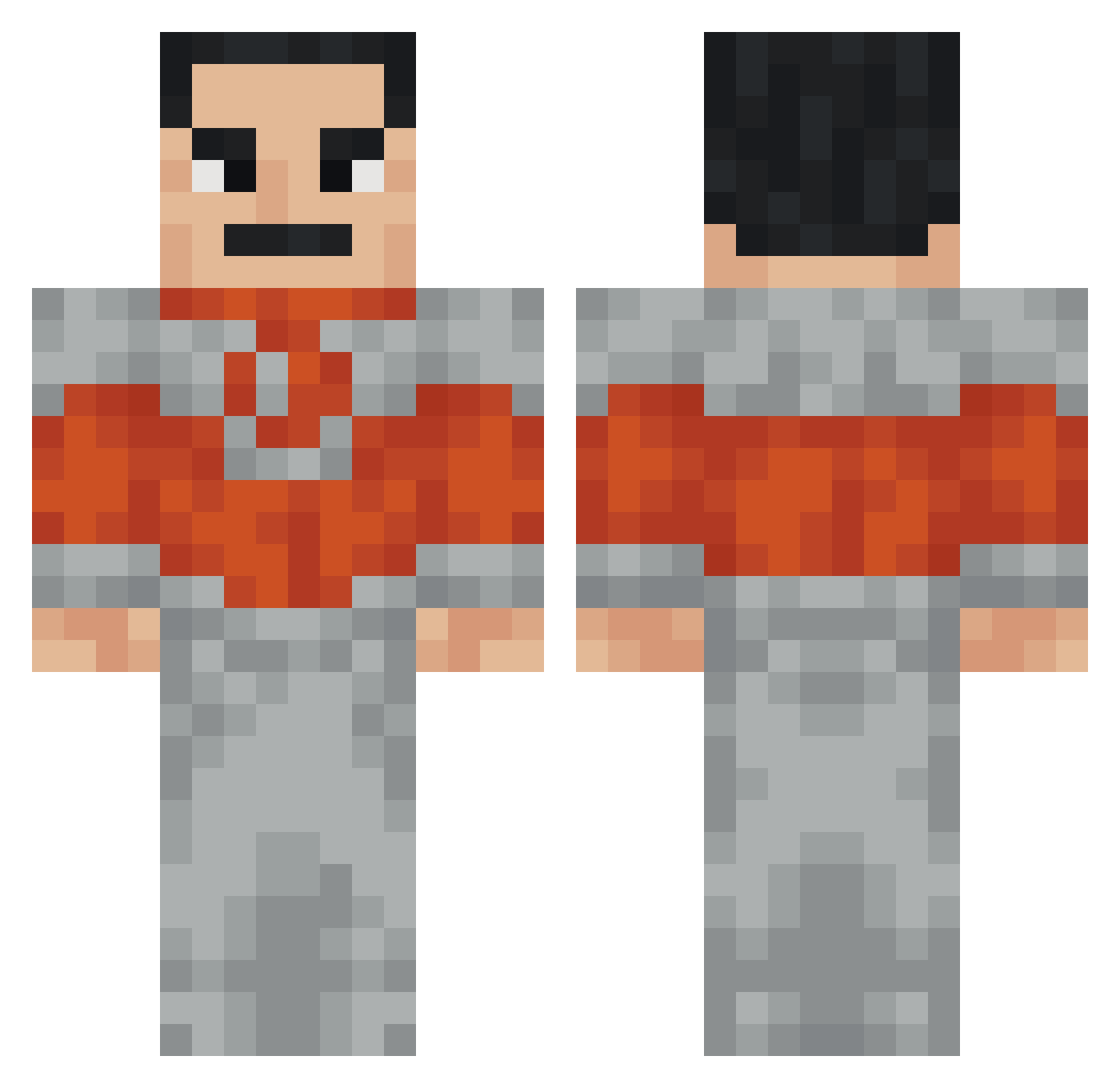 oktay1223 Minecraft skin, front and back view