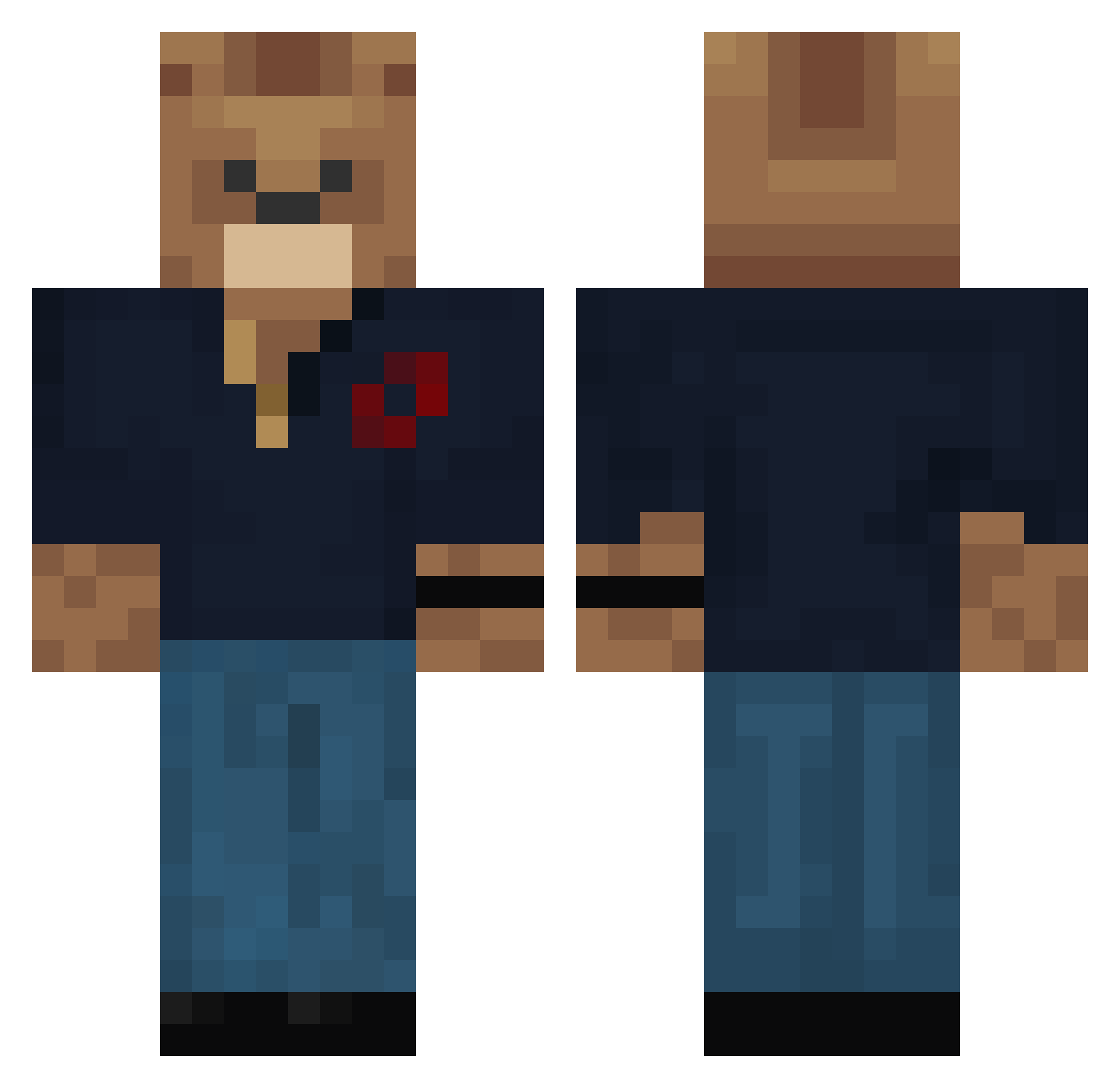 latenightsummers Minecraft skin, front and back view