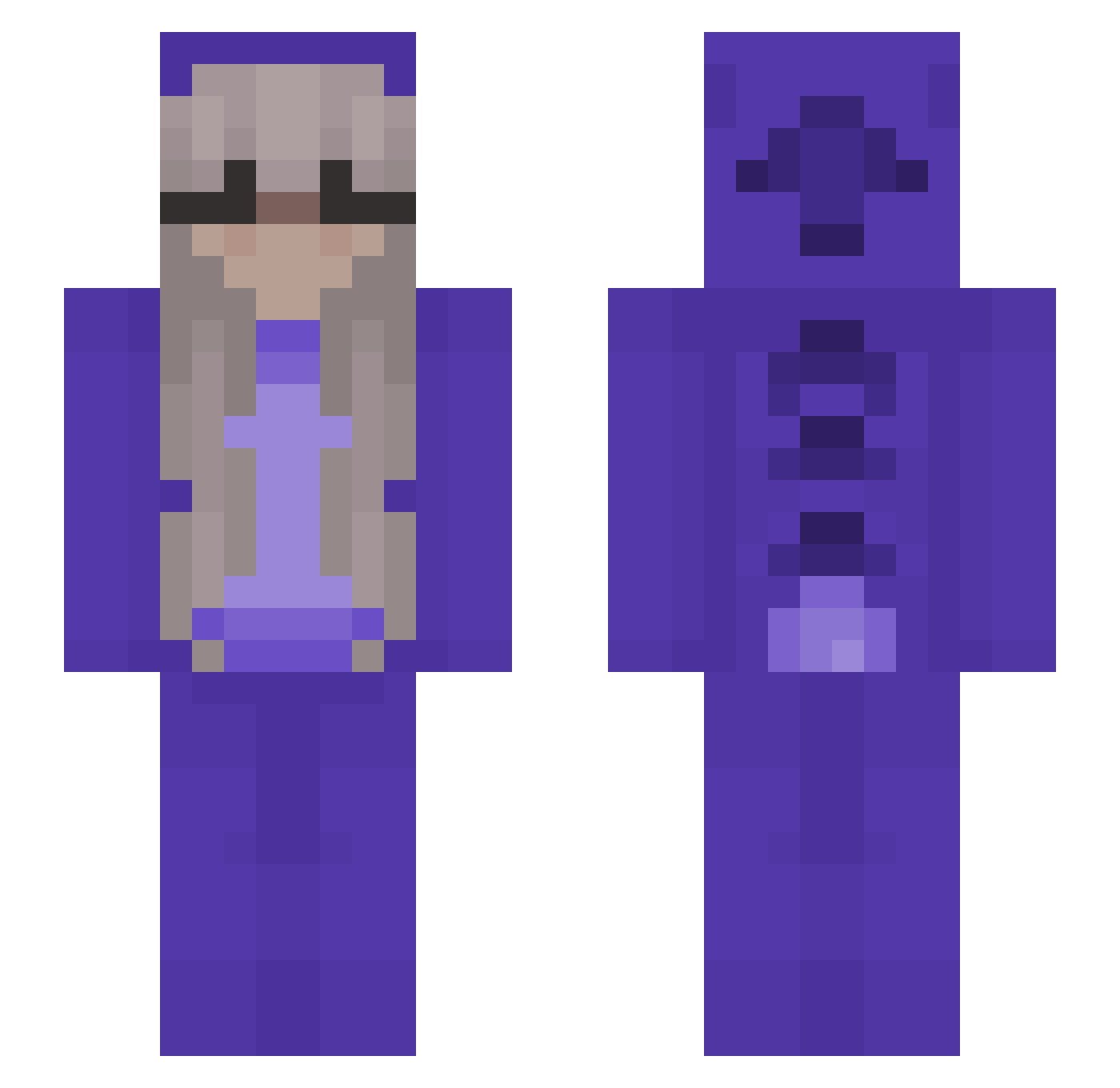 xensori33 Minecraft skin, front and back view