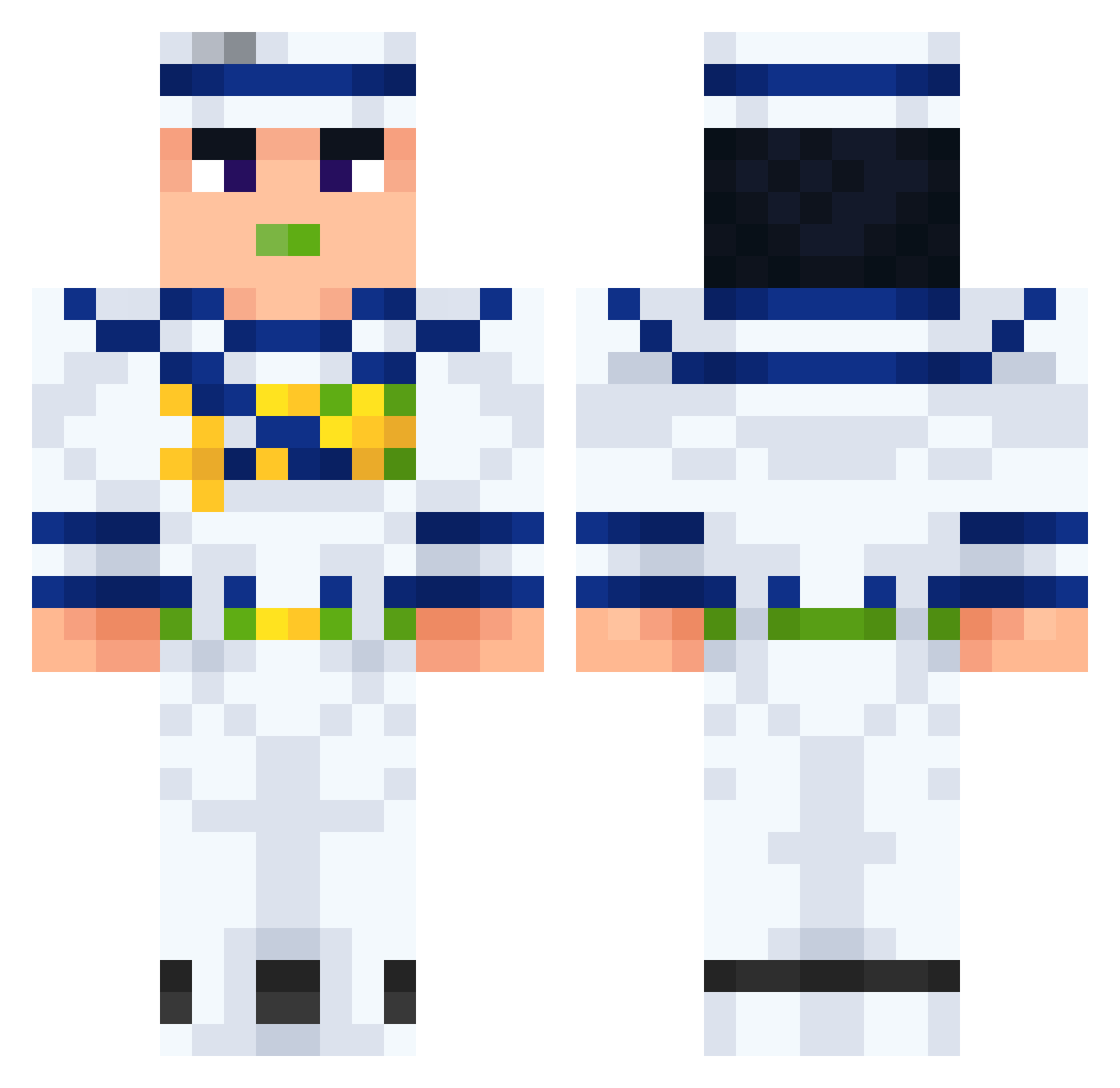 TheCrazyFrog_Msc Minecraft skin, front and back view