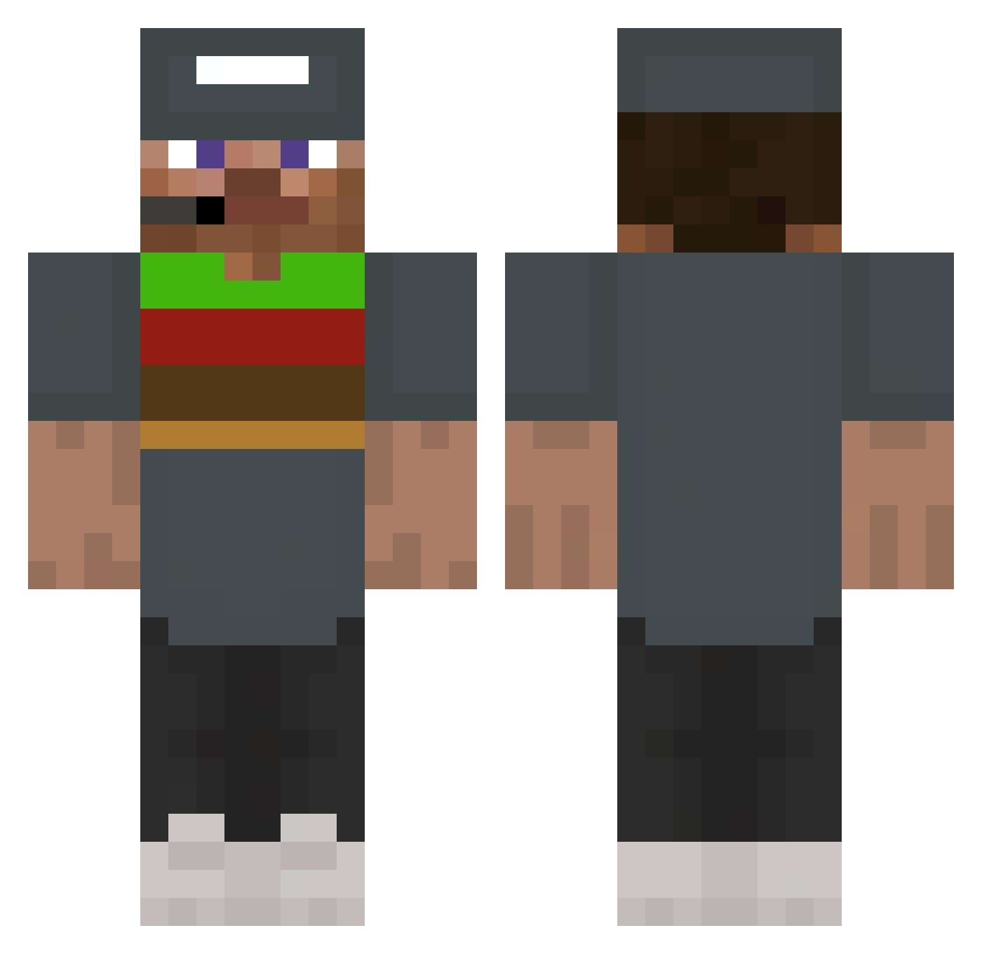 MrLoLnew Minecraft skin, front and back view