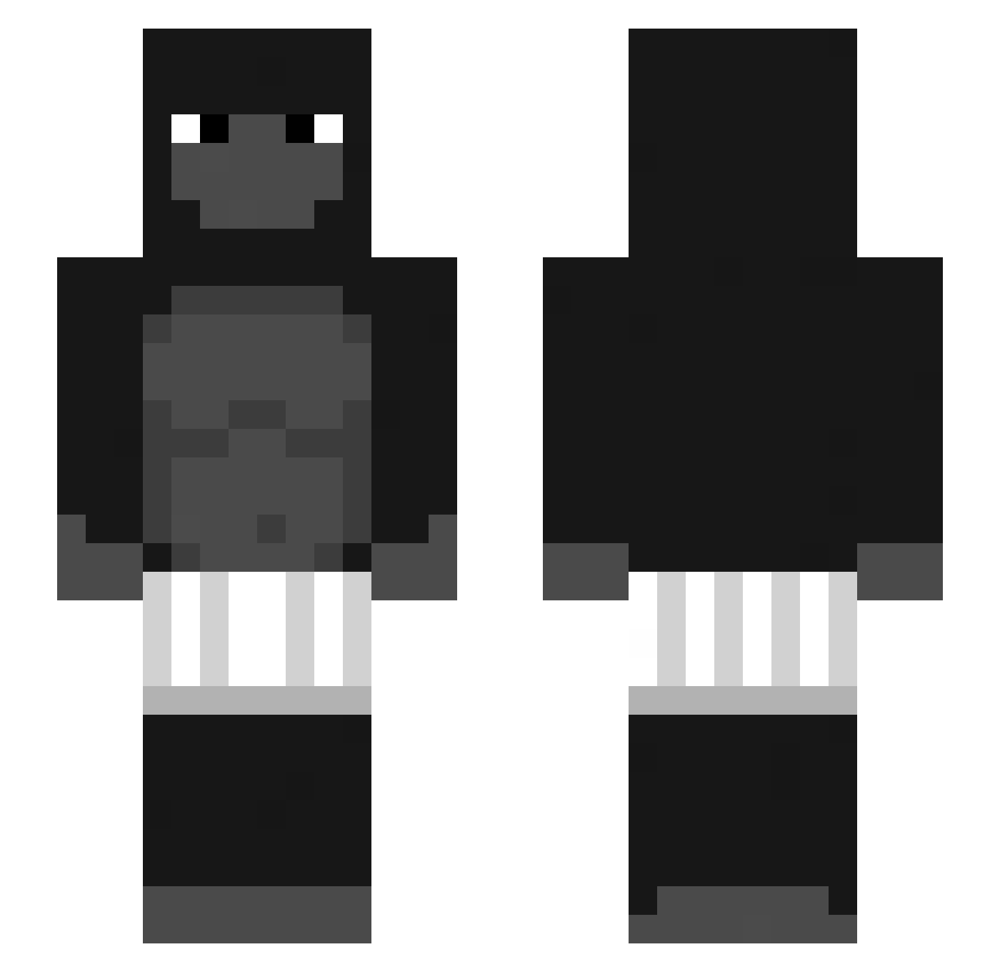 skxllzzz Minecraft skin, front and back view