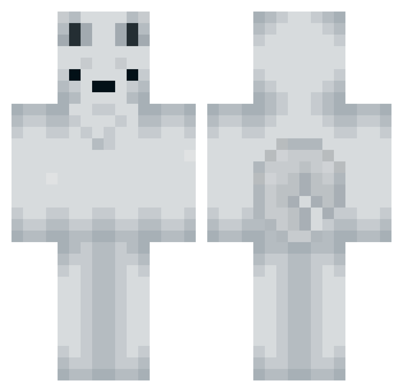 znnnnnnn Minecraft skin, front and back view