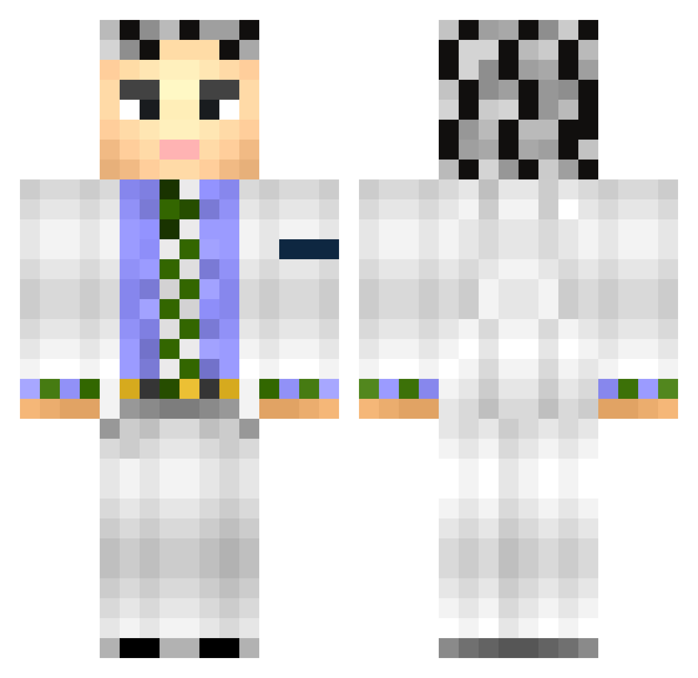 seekanddestroy20 Minecraft skin, front and back view