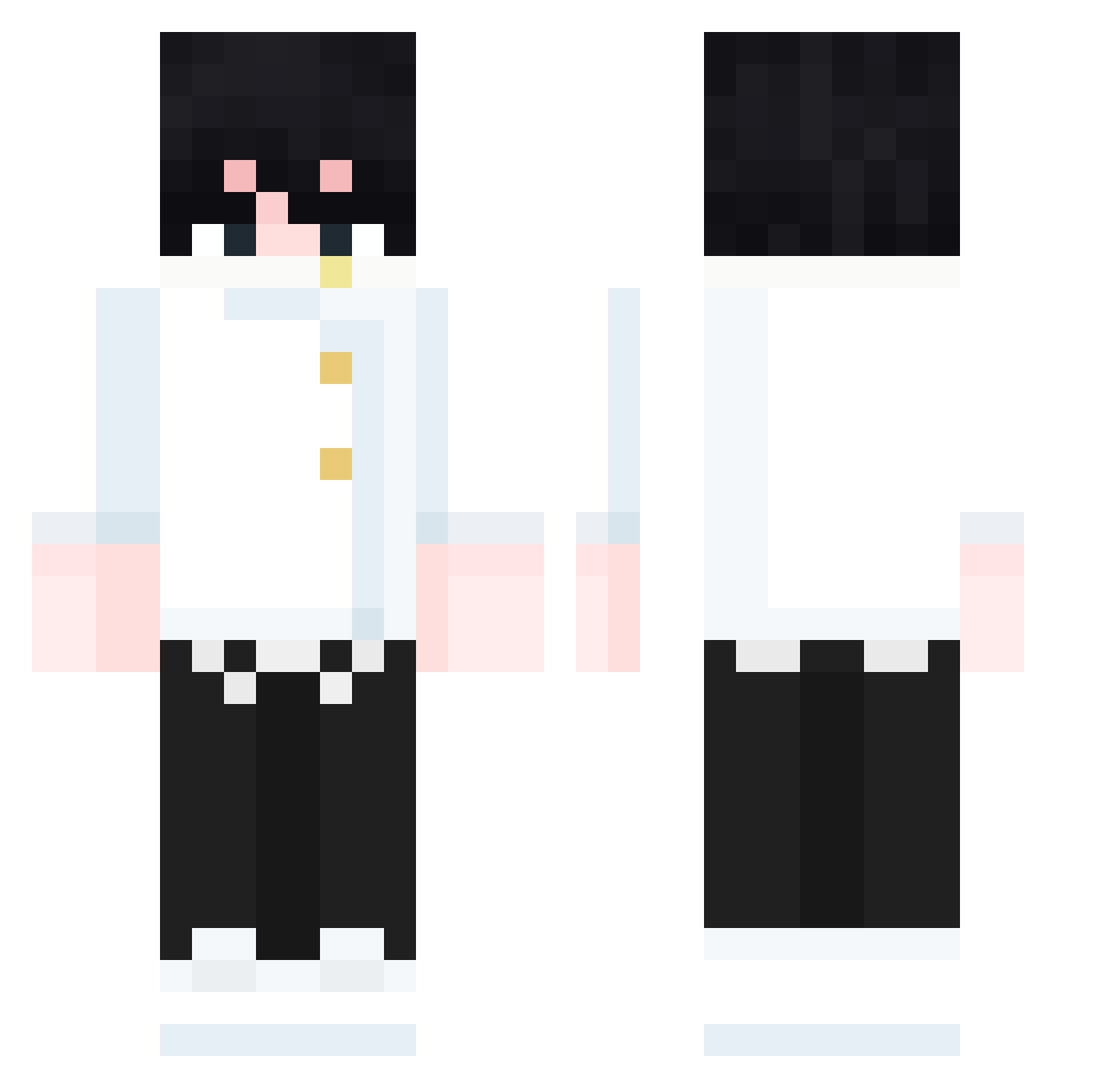 On1s_ Minecraft skin, front and back view