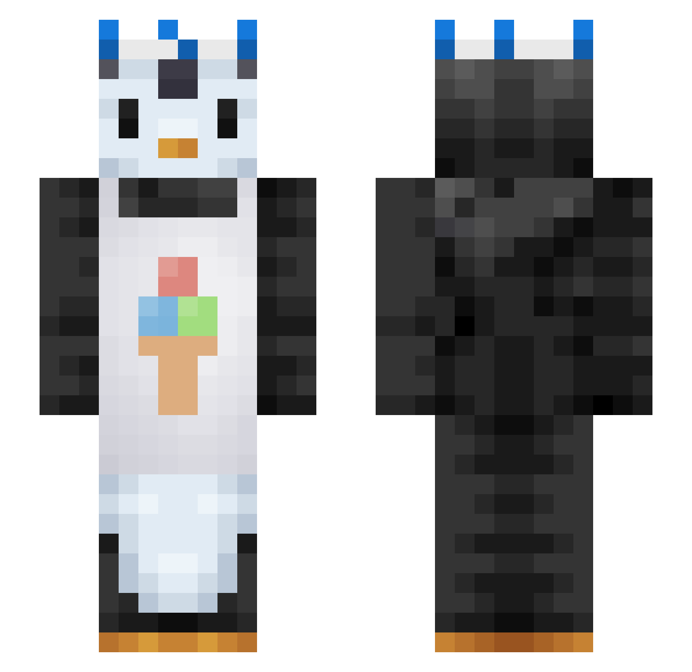 IanMessiGamer Minecraft skin, front and back view
