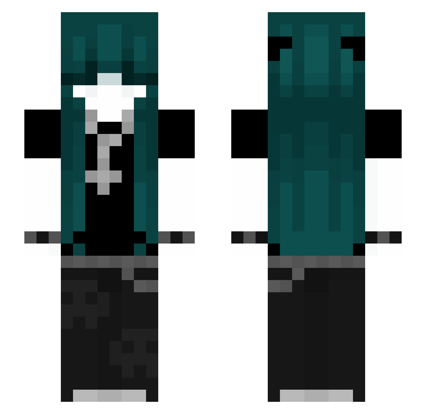 thiaa_ Minecraft skin, front and back view