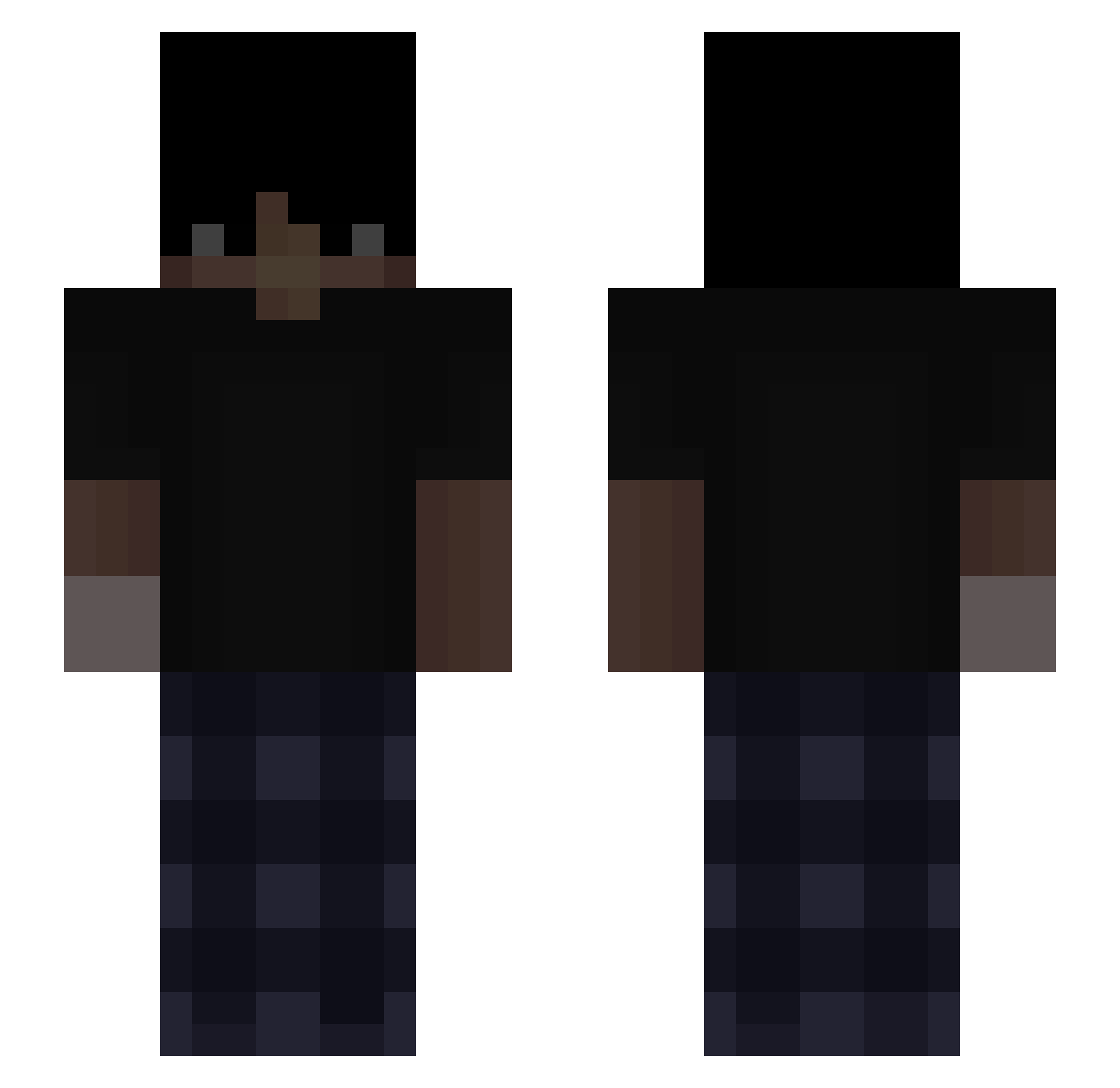 Salziges_Brot Minecraft skin, front and back view