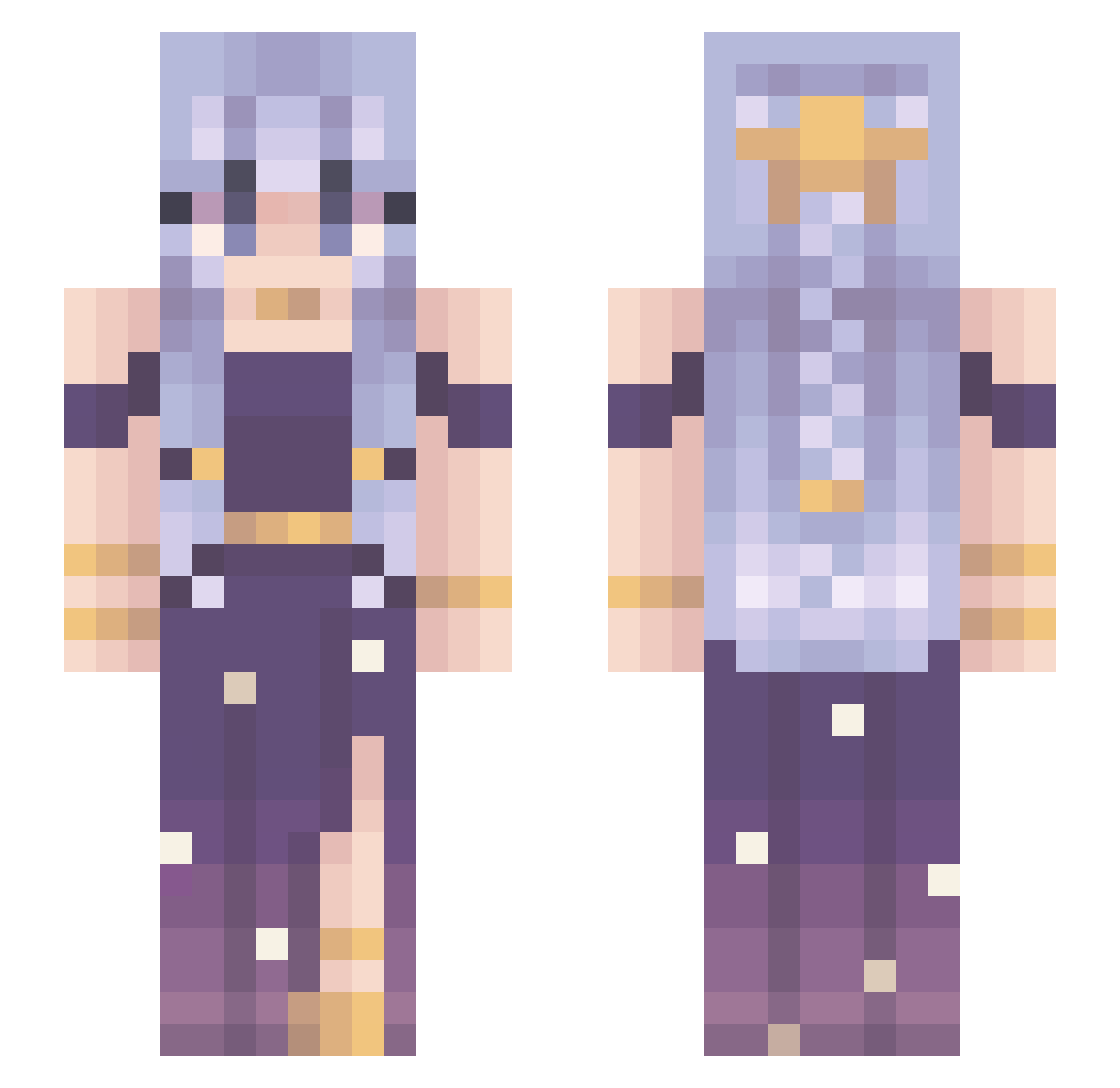 maxster20 Minecraft skin, front and back view